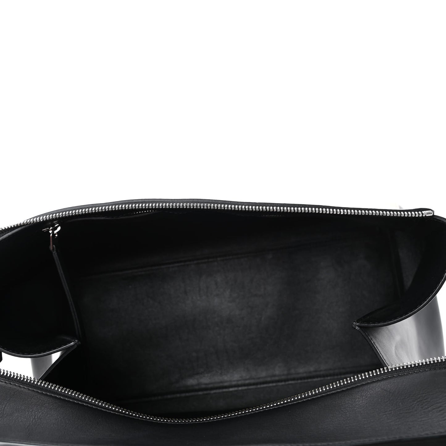 Supple Calfskin Bi-Color Edge Shoulder Bag Beige