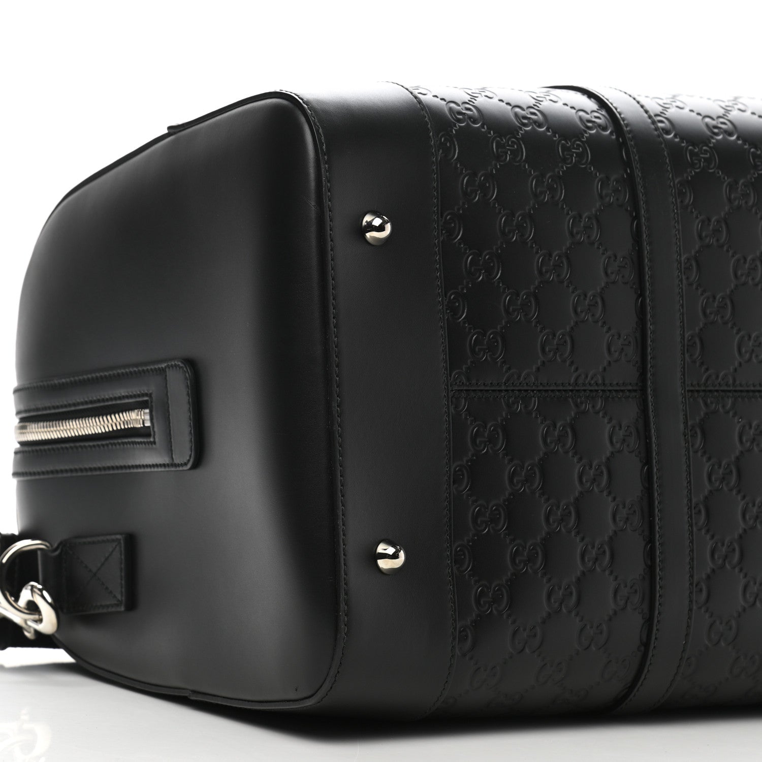 Gucci Guccissima Signature Medium Duffle Black 8 of 9