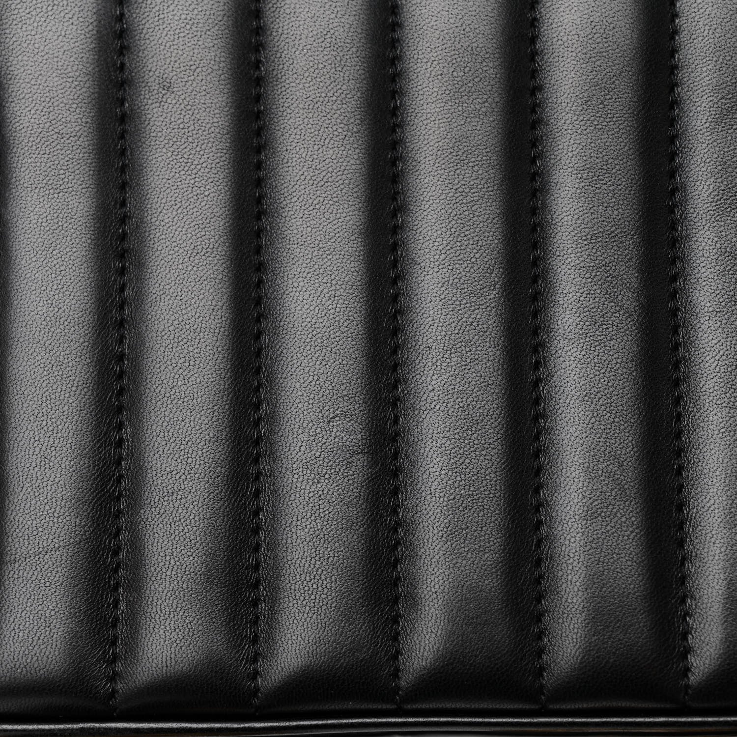 Saint Laurent Lambskin Matelasse Monogram Vicky Chain Wallet Black 13 of 15