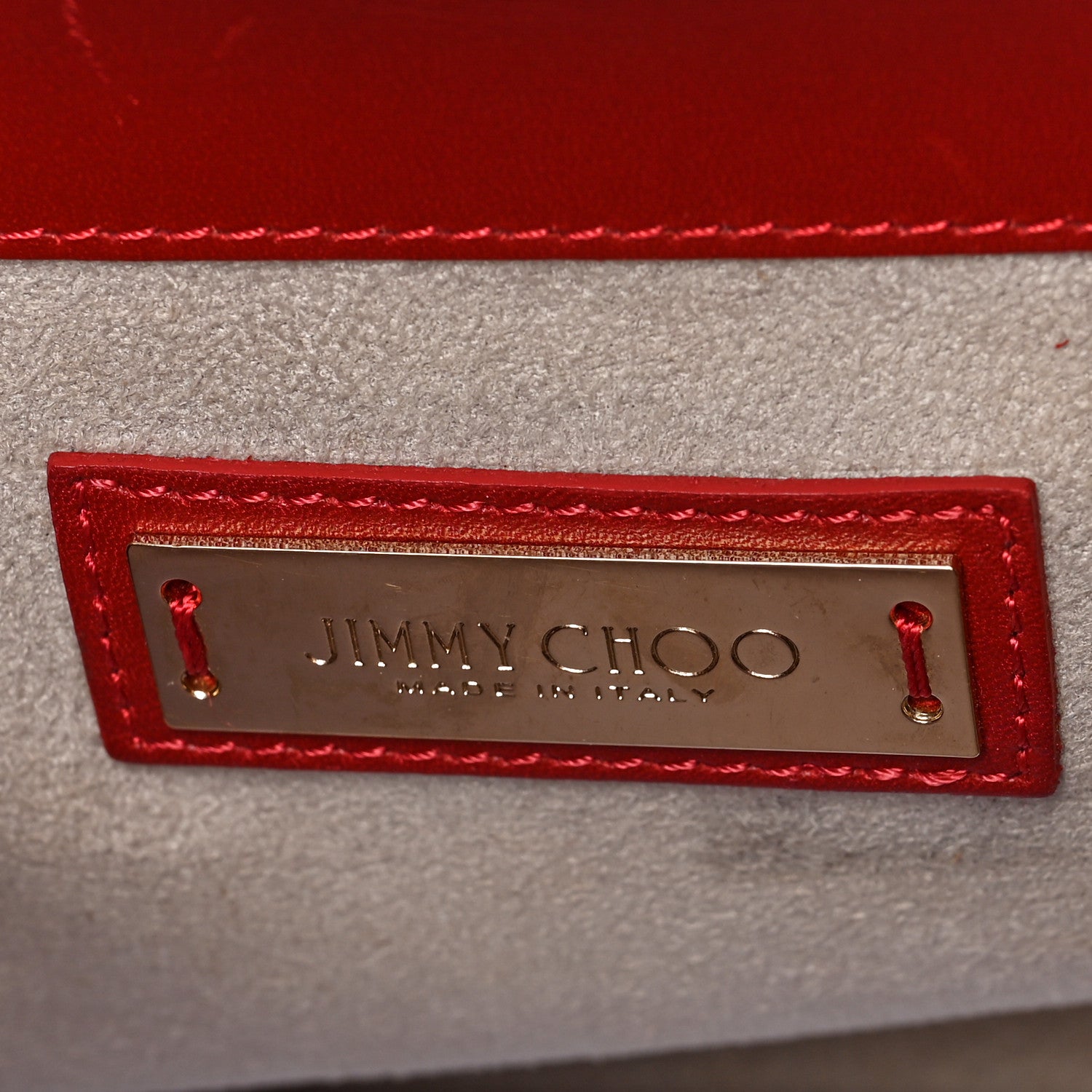 Jimmy Choo Suede Riley Tote Red 5 of 10