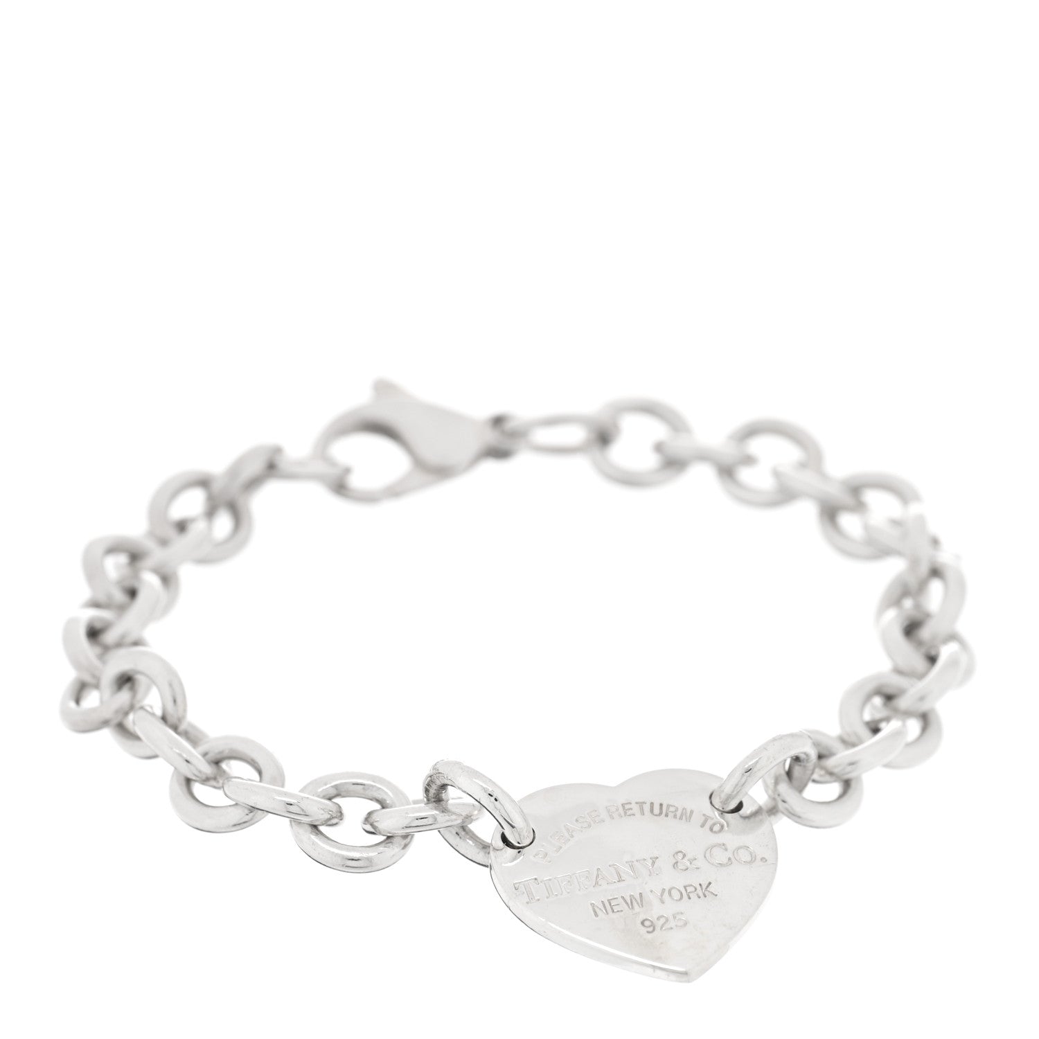 Tiffany Sterling Silver Return to Tiffany Heart Tag Bracelet