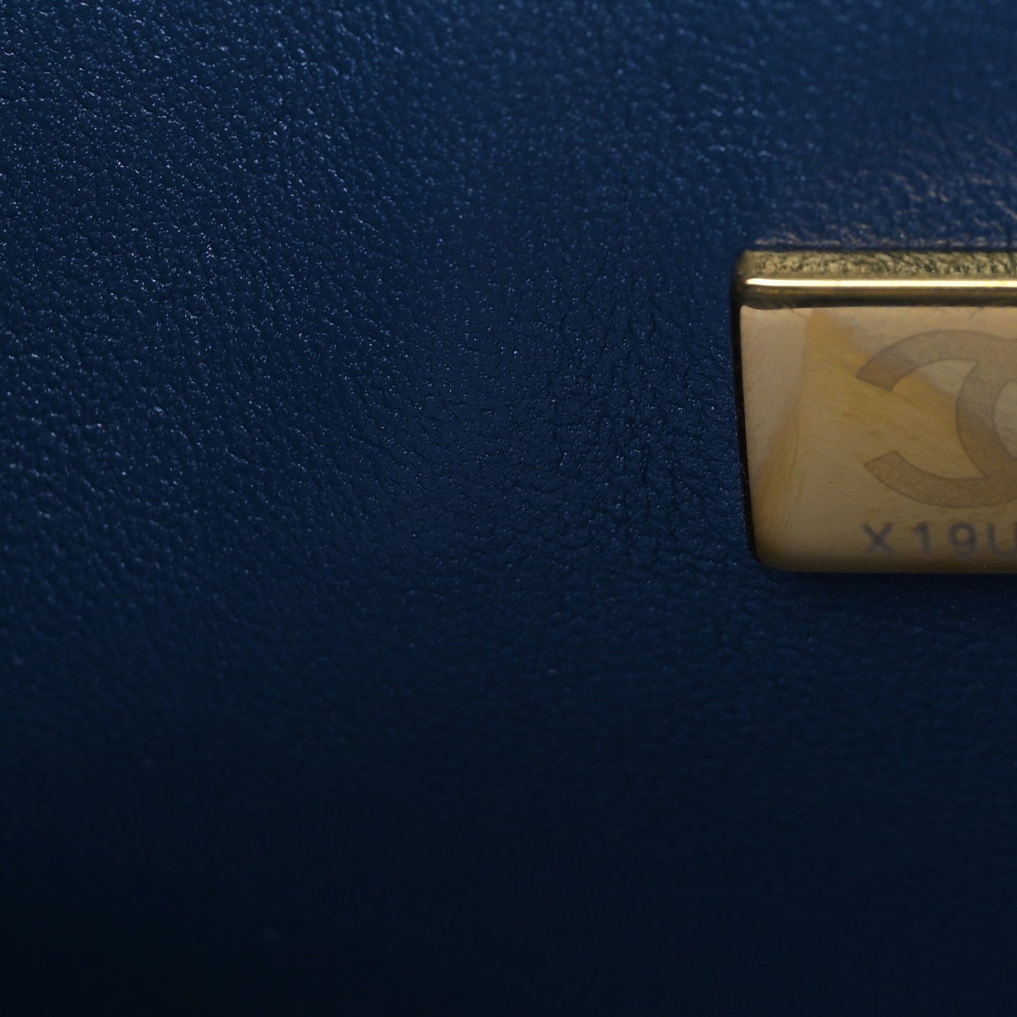 Caviar Quilted Small Double Flap Navy