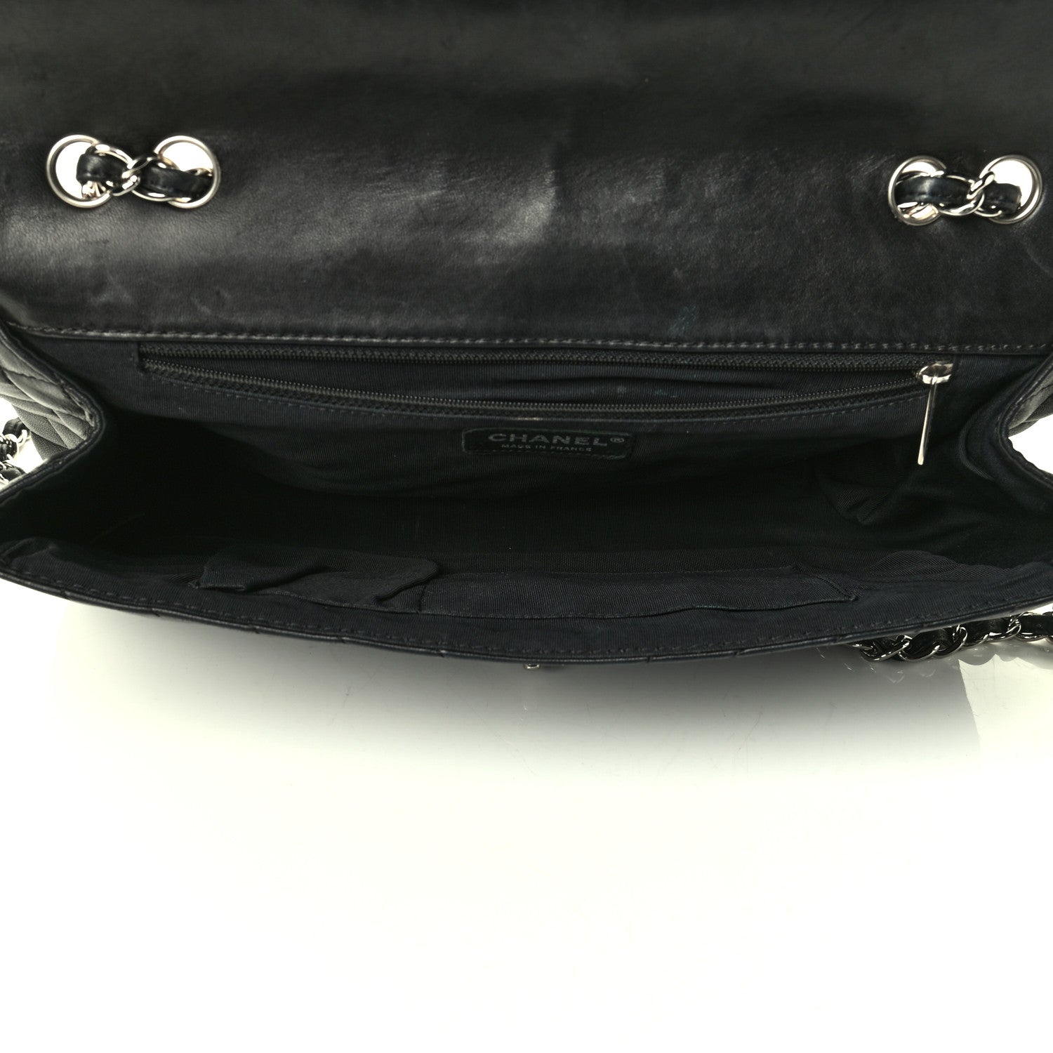 Chanel Lambskin Chevron Quilted Single Flap Black 4 of 7