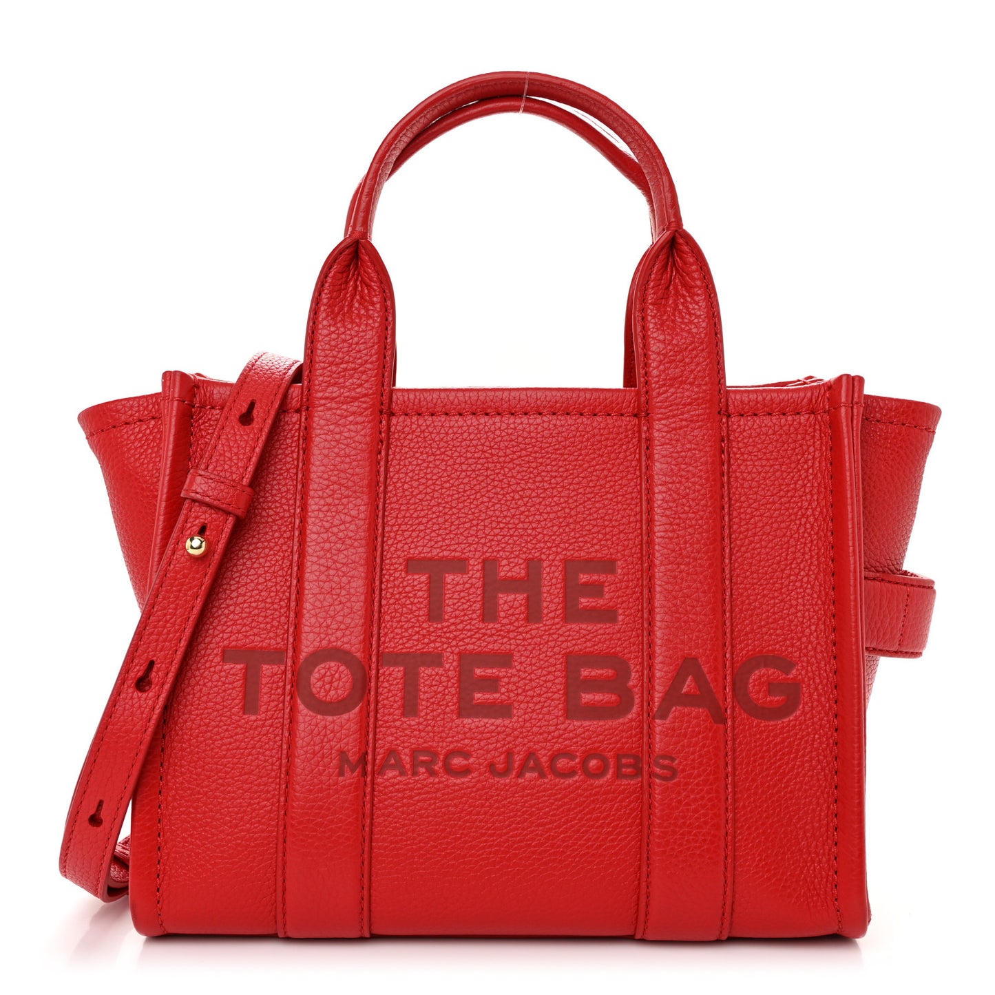 Grained Calfskin Small The Tote Bag True Red