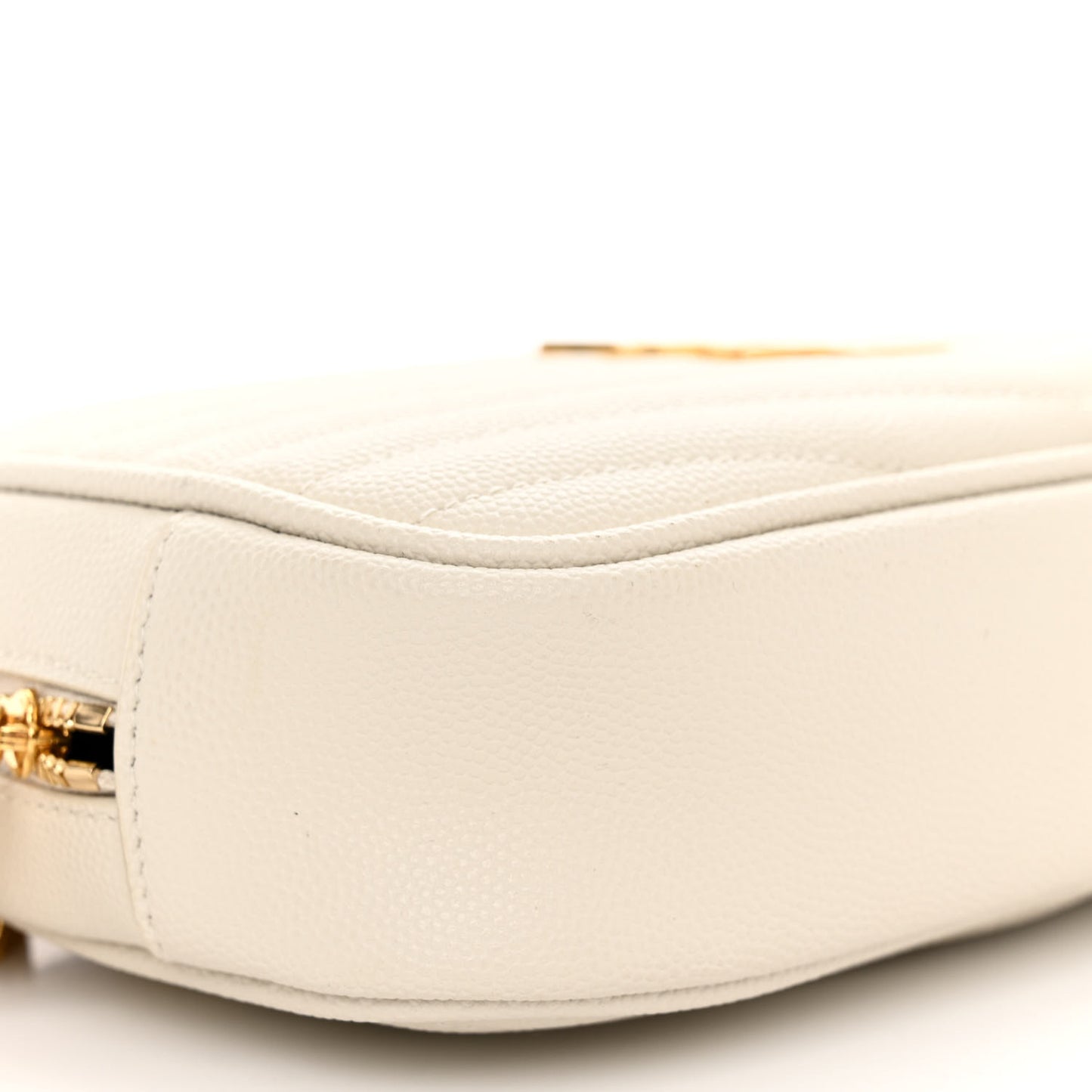 Grain De Poudre Matelasse Monogram Mini Lou Camera Bag Crema Soft
