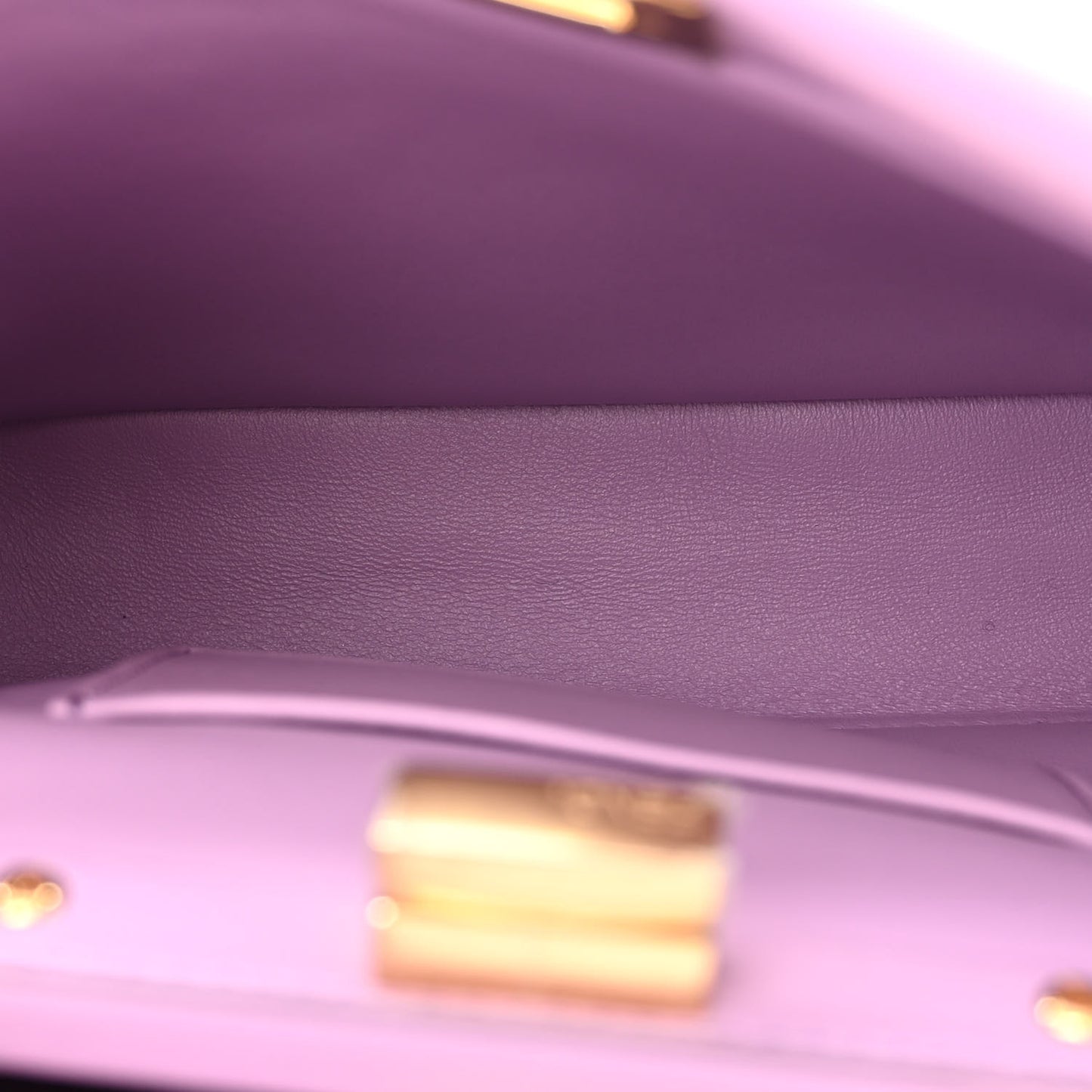 Nappa Stacked Bar Mini Peekaboo Iconic Satchel Violetta