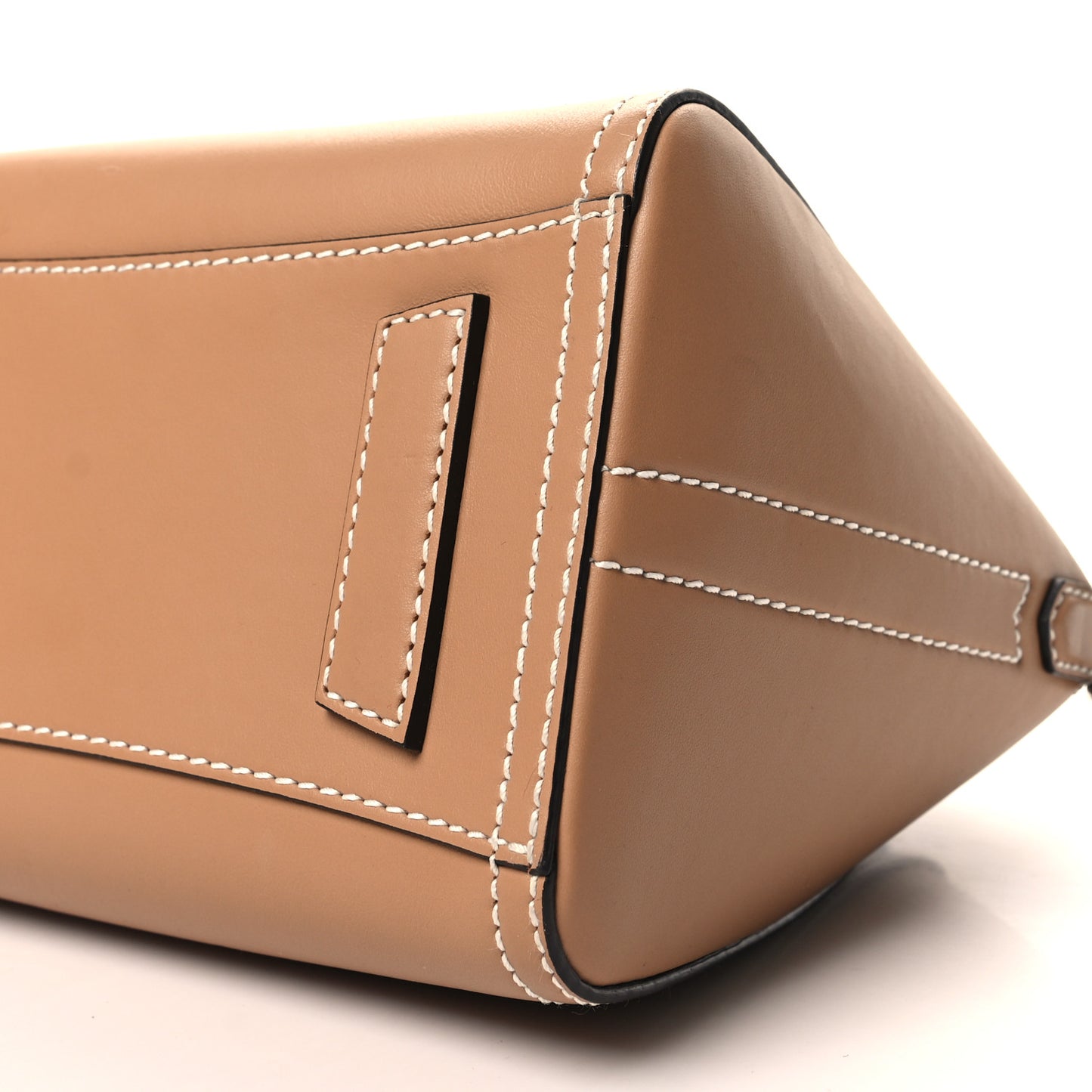 Calfskin Small Topstitch Bi-Color Antigona Beige Black