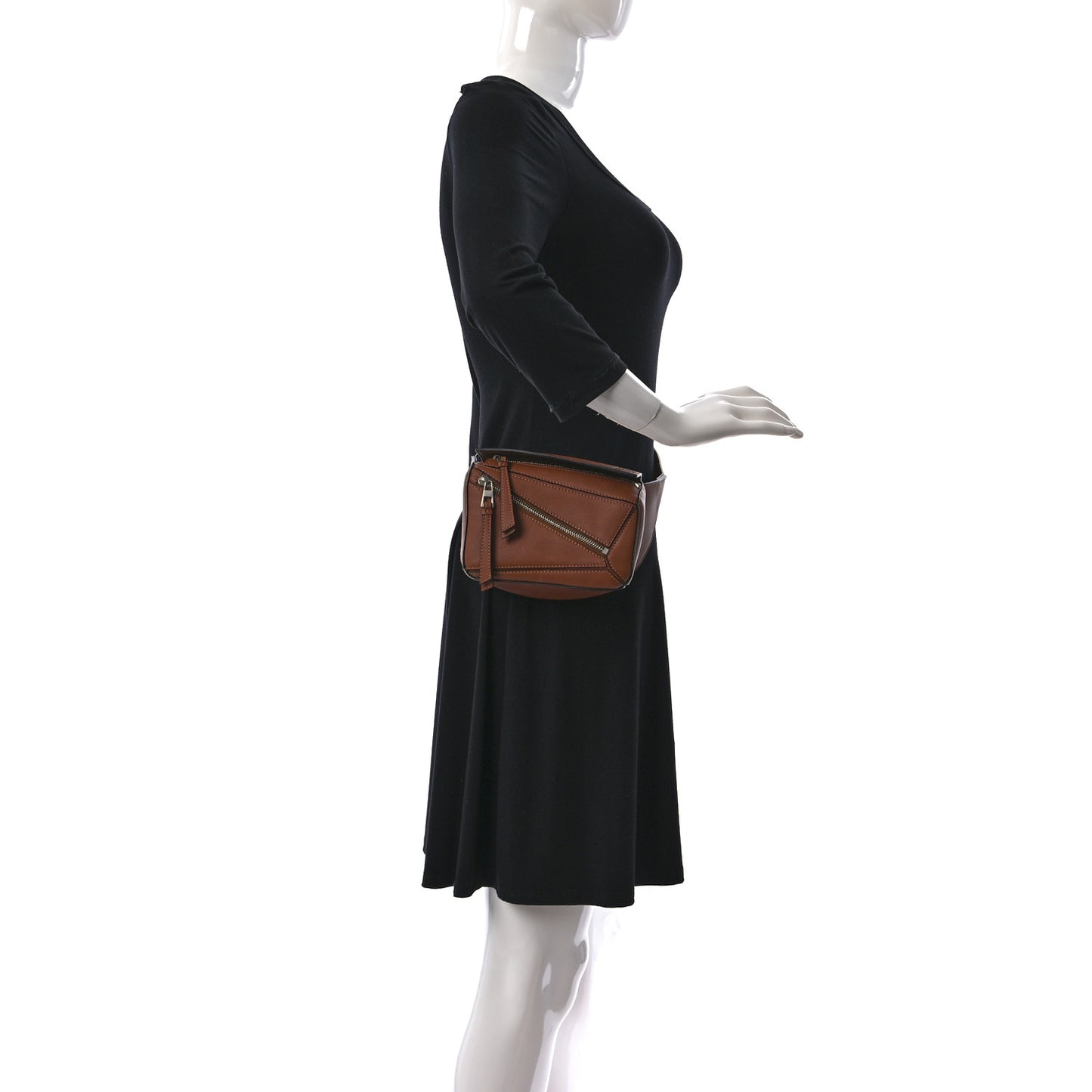 Calfskin Mini Puzzle Bumbag Tan