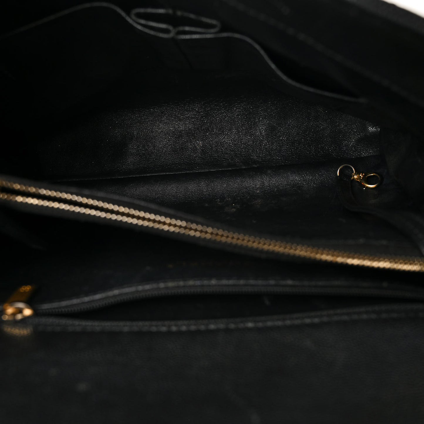 Caviar Lizard Quilted Large Coco Handle Flap Black