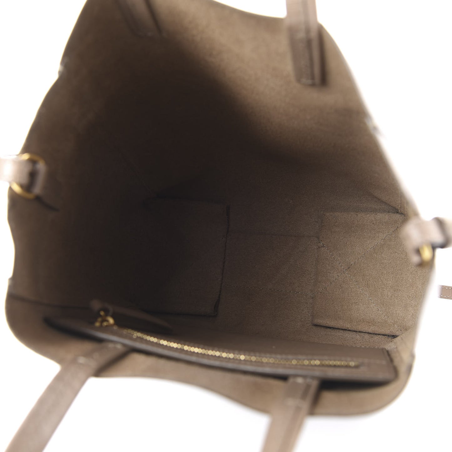 Liege Calfskin Small Vertical Cabas Taupe