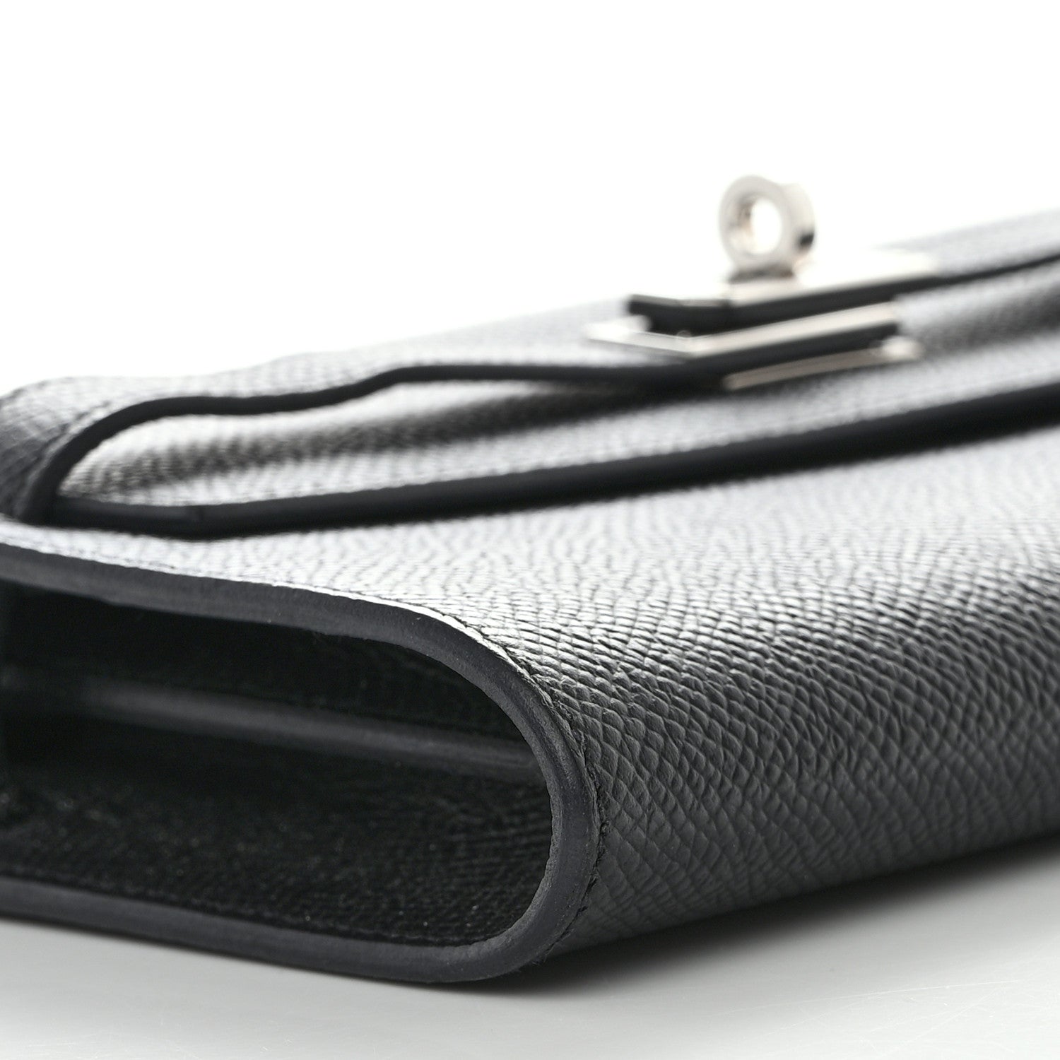 Hermes Epsom Kelly Wallet To Go Black 8 of 10