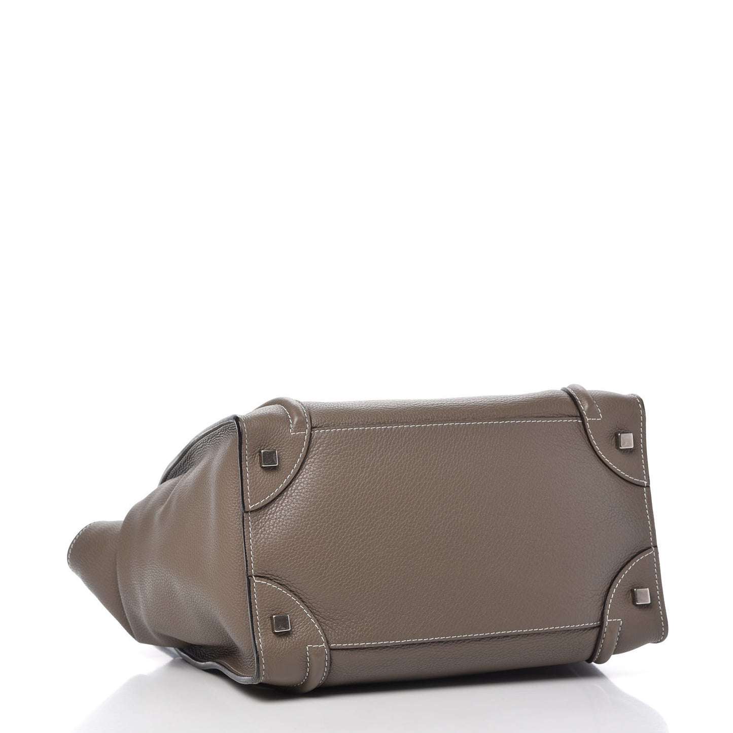 Drummed Calfskin Mini Luggage Souris