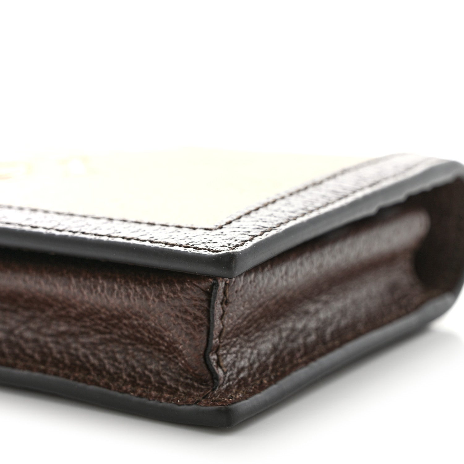 Gucci X ADIDAS Monogram Trefoil Embossed Wallet On Chain Brown 11 of 12