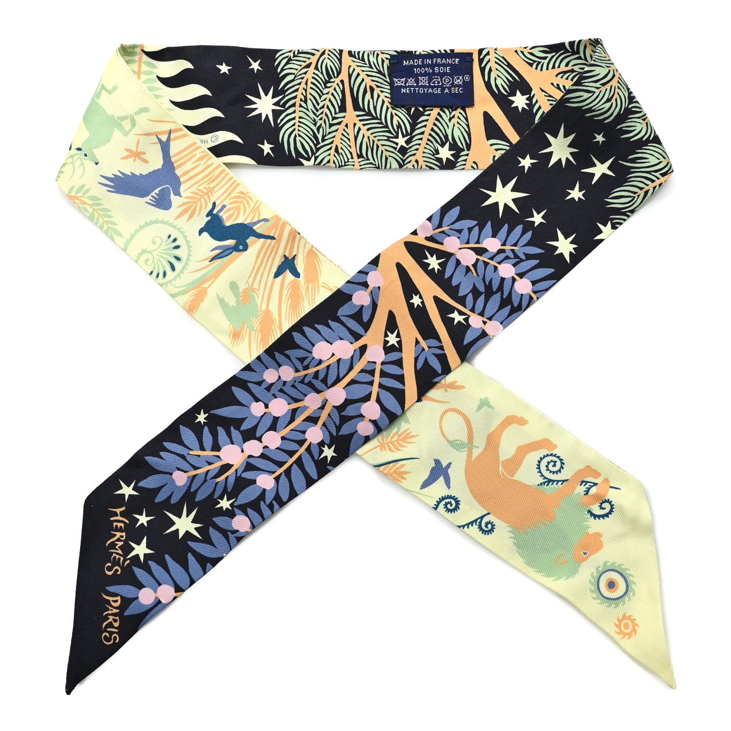 Silk Sous Le Charme D Orphee Twilly Bleu Black Jaune Soufre