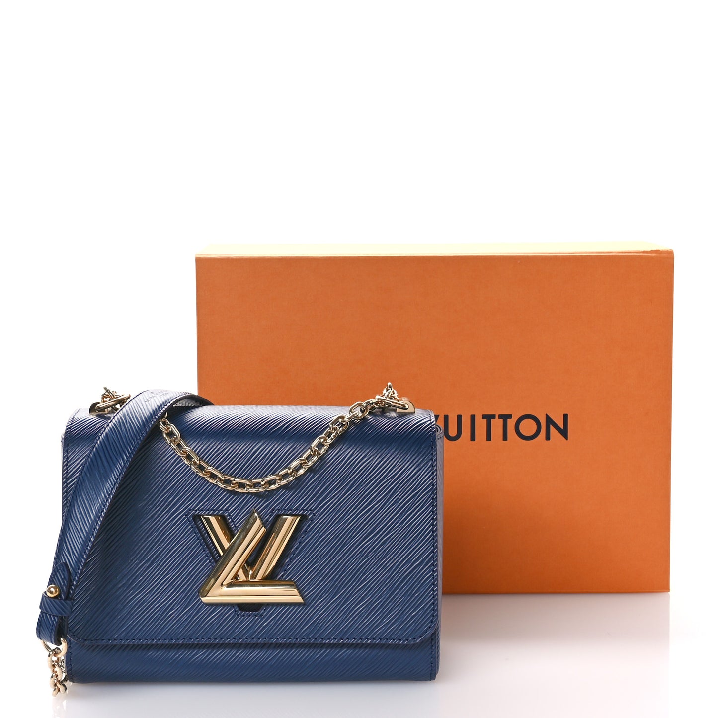 Epi Twist Shoulder Bag MM Indigo