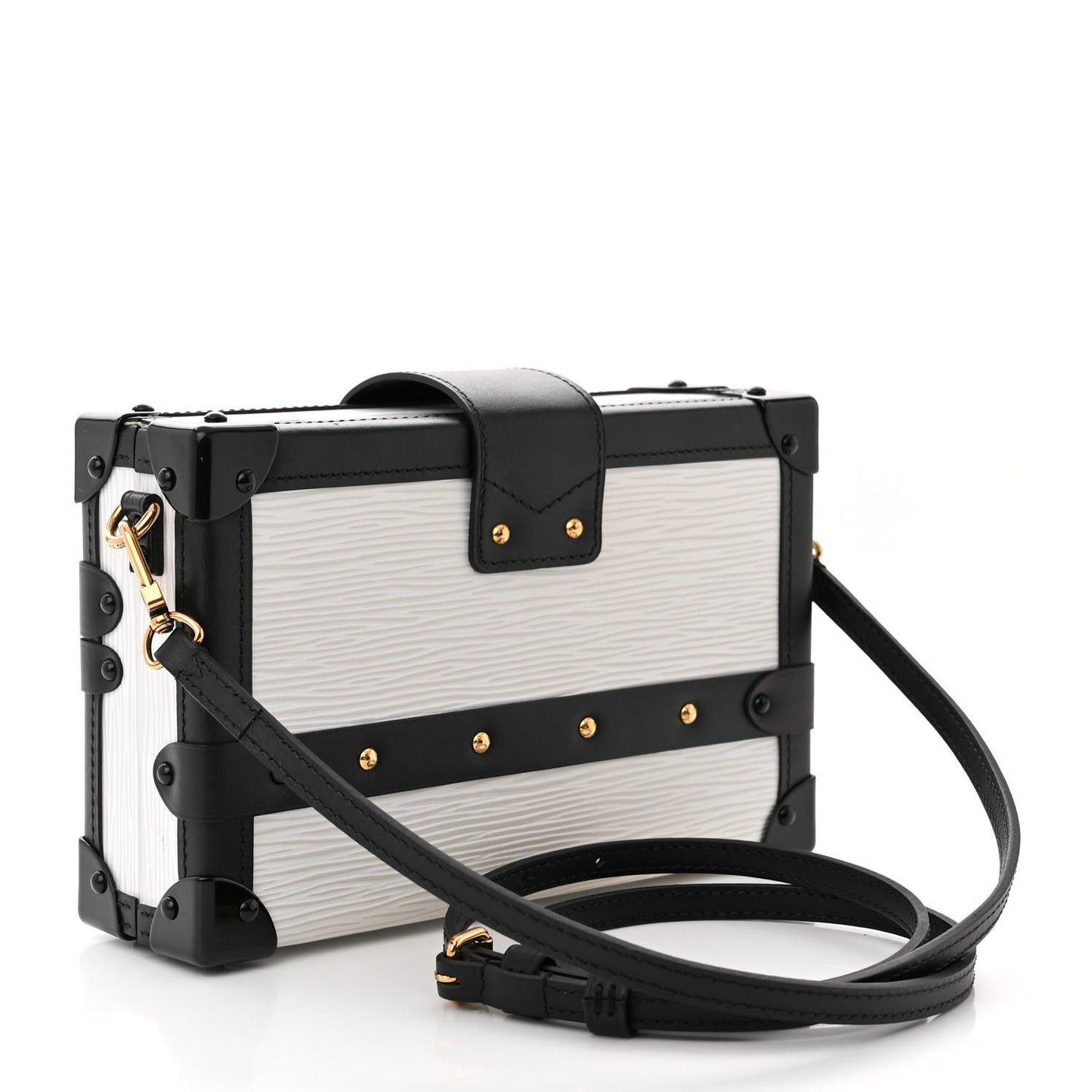 Epi Petite Malle White Black