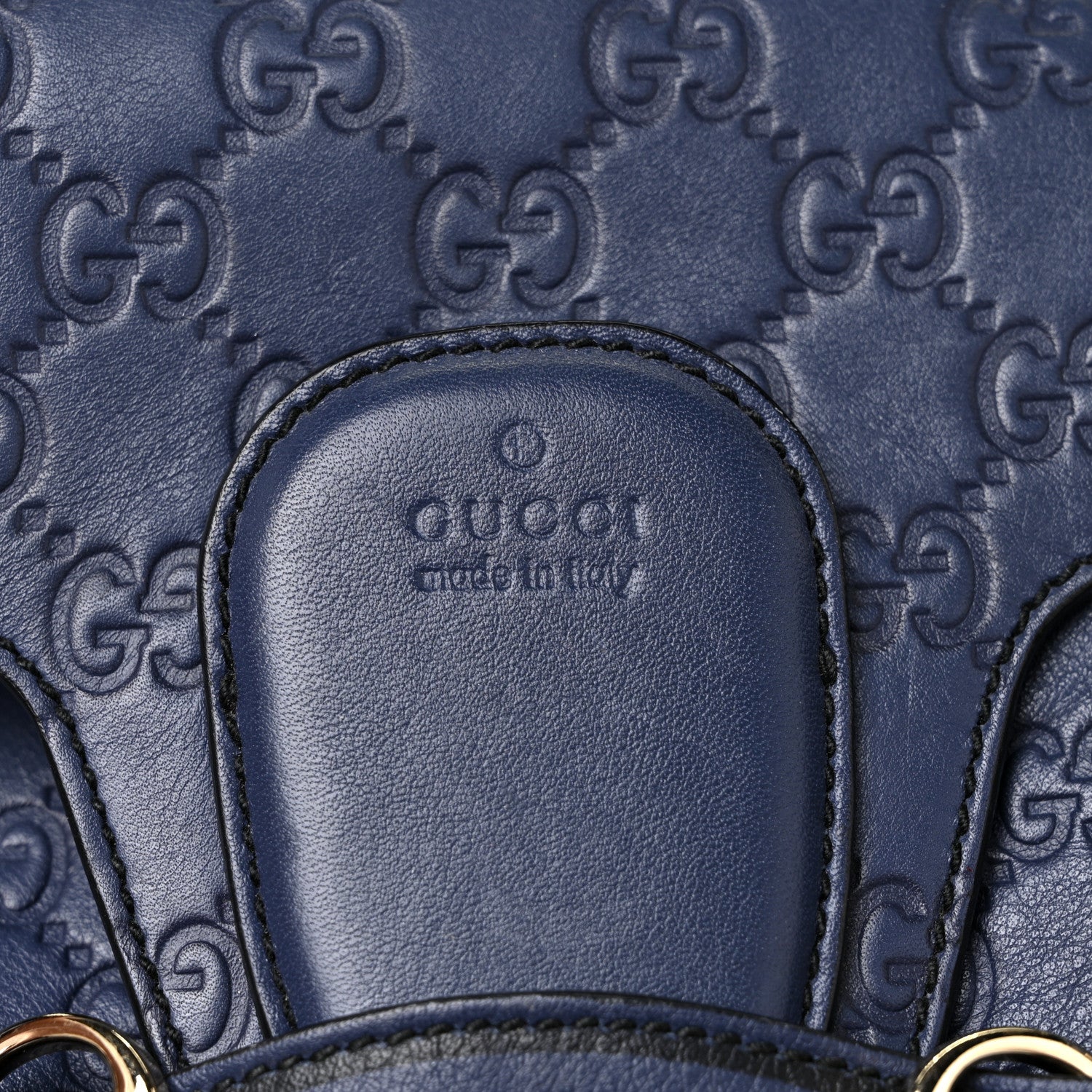 Gucci Guccissima Medium Emily Shoulder Bag Blue 16 of 21
