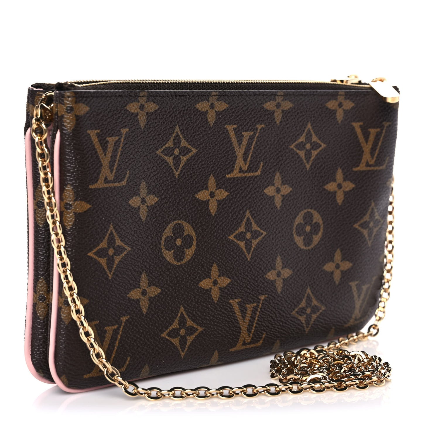 Monogram Blooming Flowers Double Zip Pochette