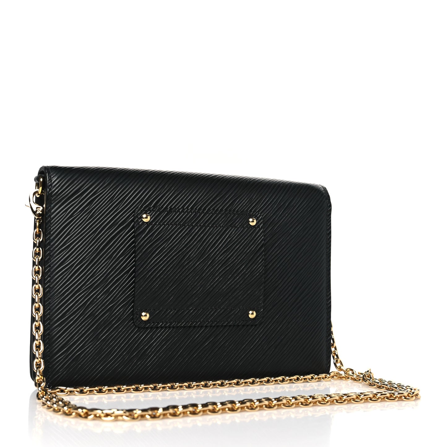 Epi Twist Belt Chain Wallet Black