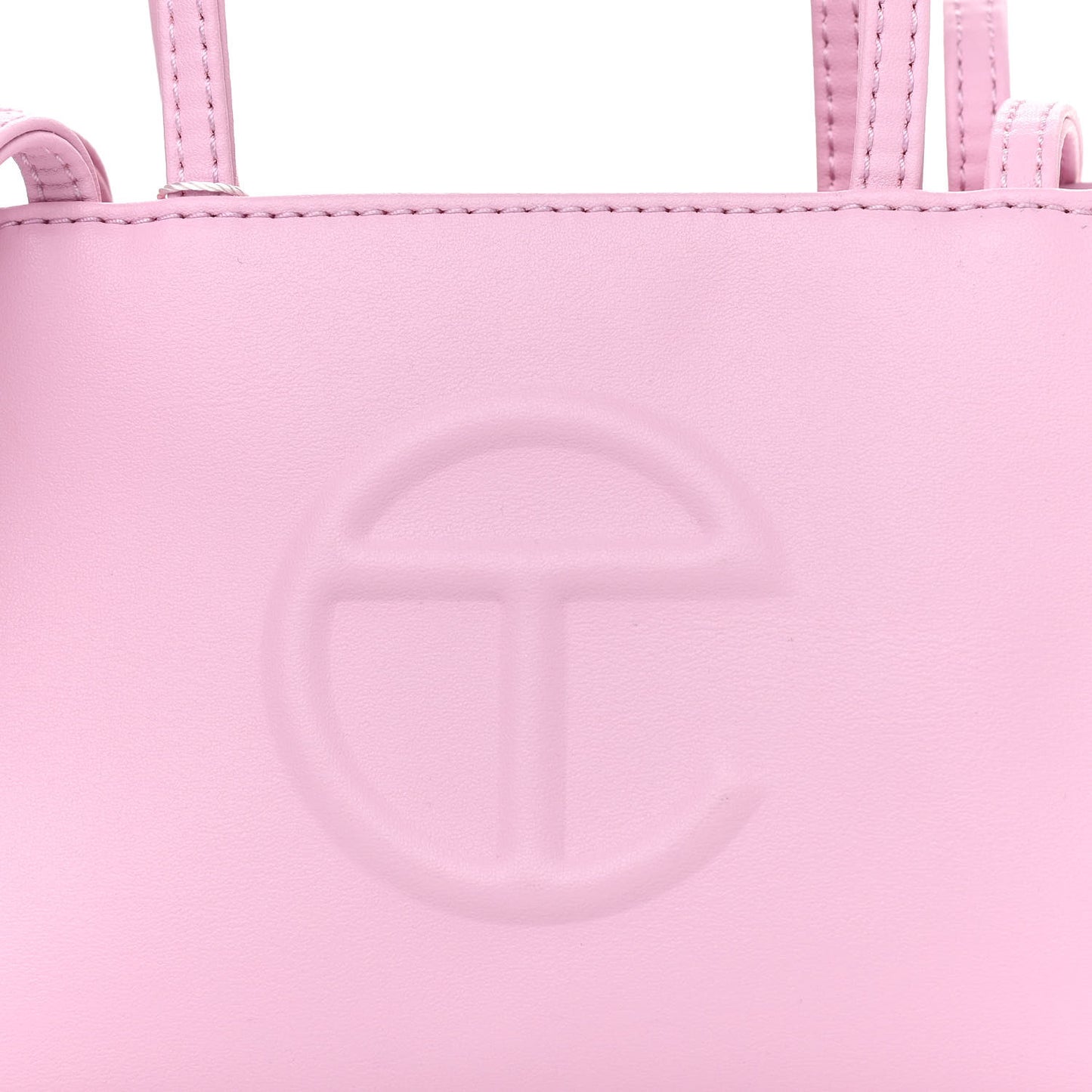 Vegan Leather Small Shopping Bag Bubblegum