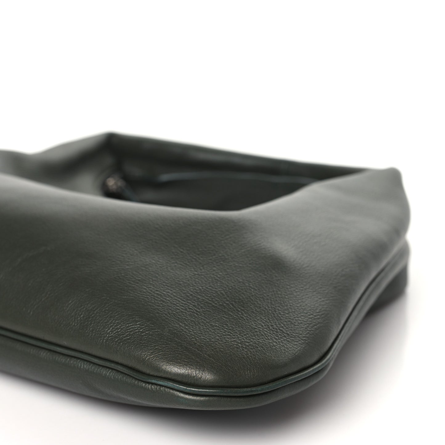 Grained Calfskin Small Everyday Shoulder Bag Olive