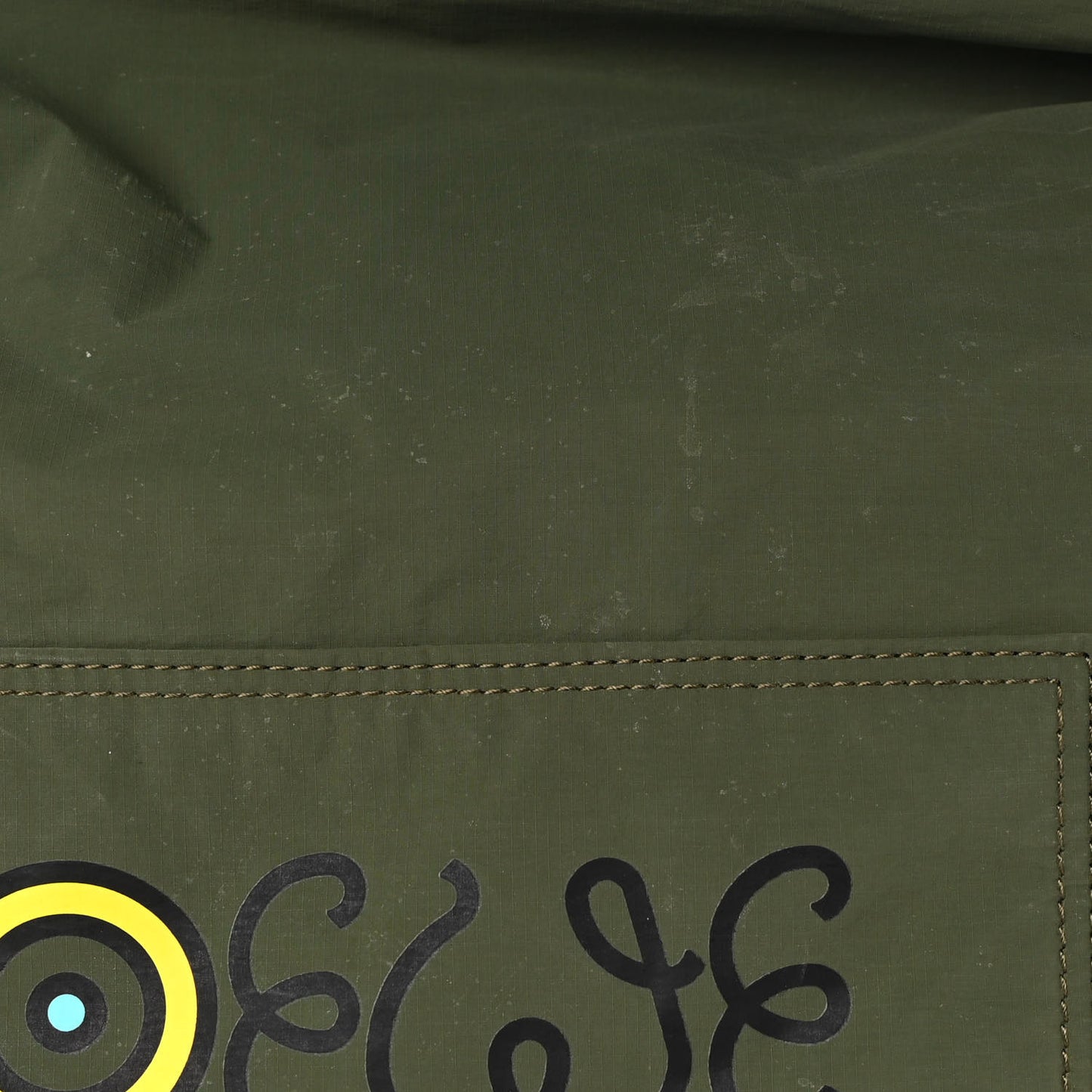 Recycled Nylon Eye/LOEWE/Nature Roll Top Backpack Khaki Green