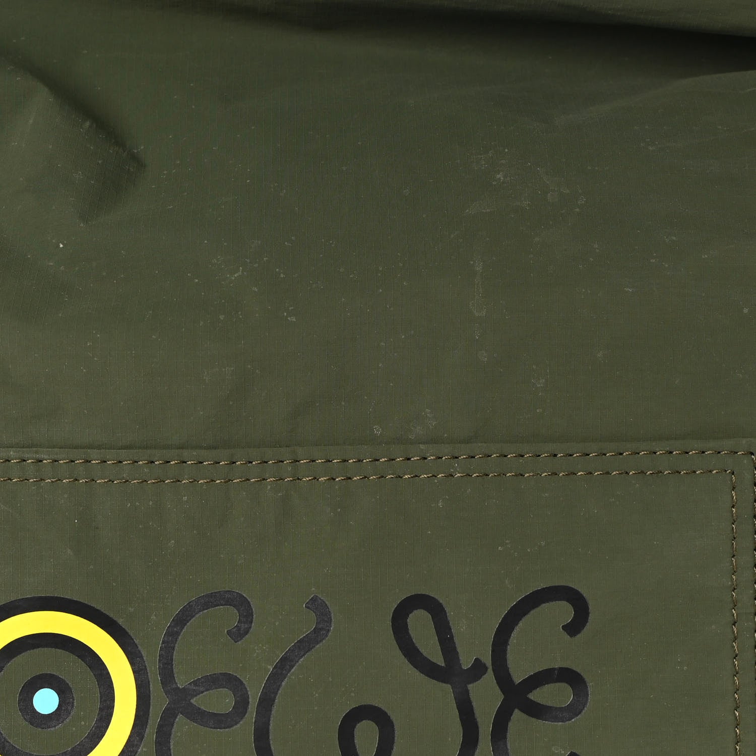 Loewe Recycled Nylon Eye/LOEWE/Nature Roll Top Backpack Khaki Green 11 of 15