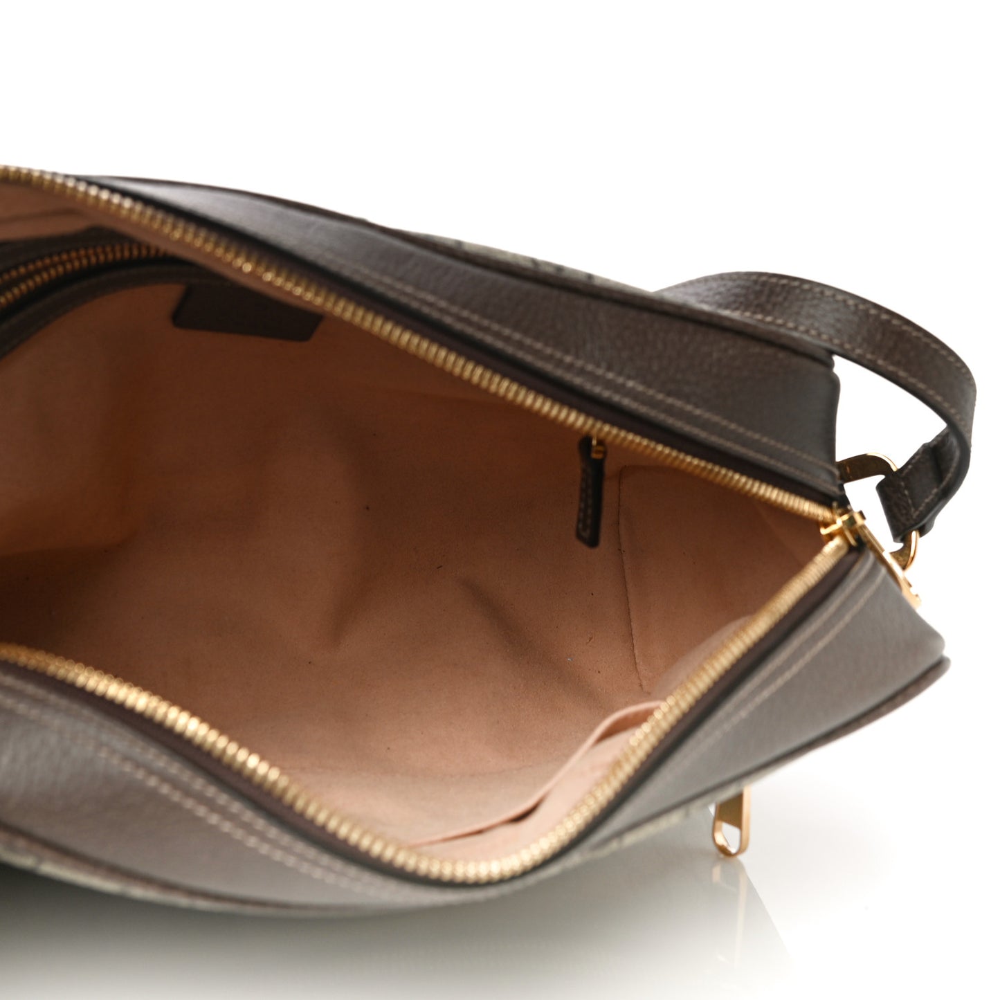 GG Supreme Monogram Web Small Ophidia Shoulder Bag Brown