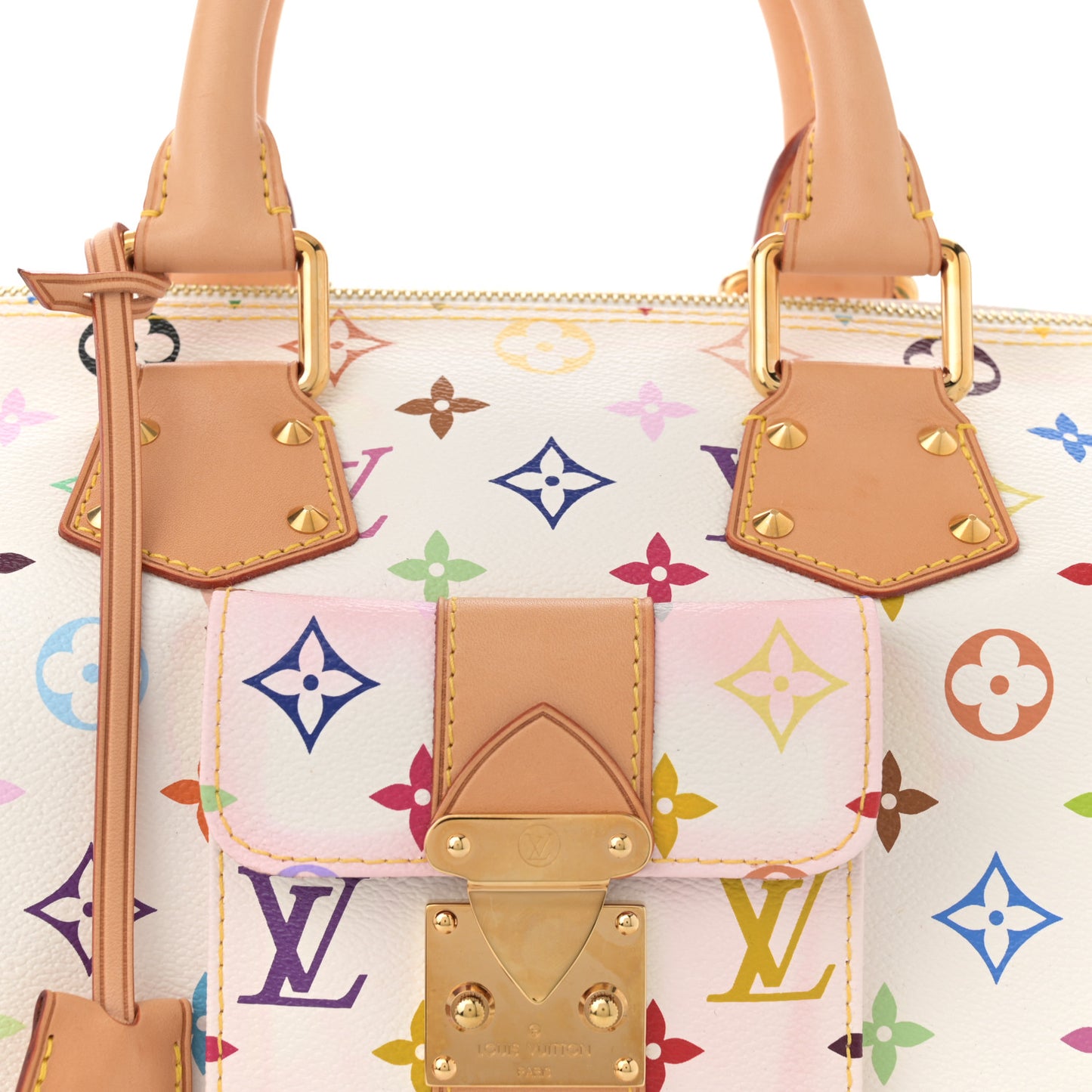 Monogram Multicolor Speedy 30 White