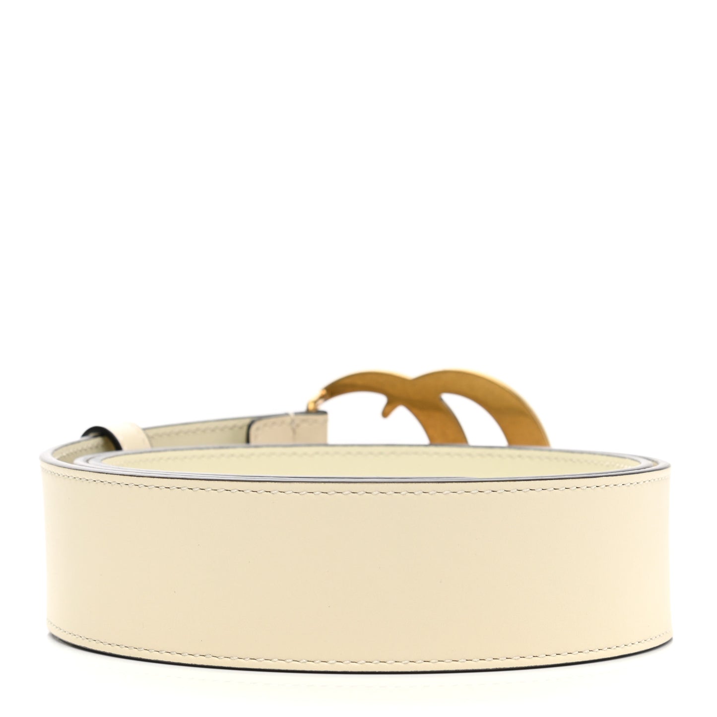 Calfskin Double G 40mm Belt 95 38 Mystic White