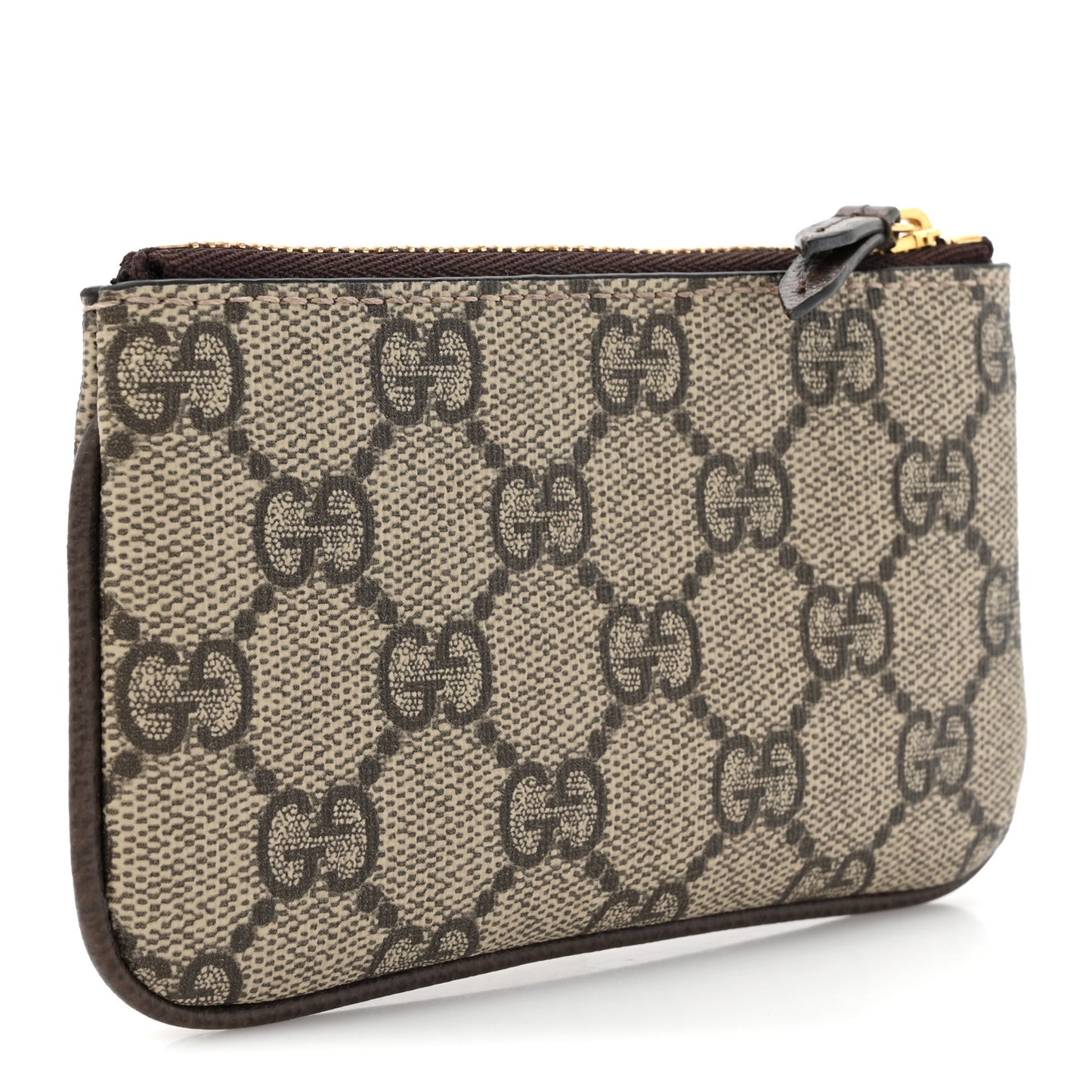 GG Supreme Monogram Selleria Key Case Brown
