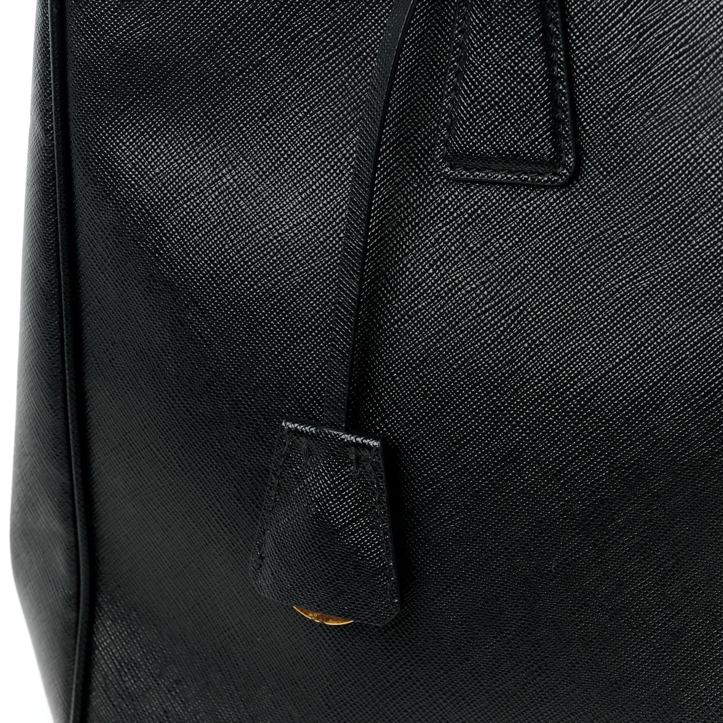 Saffiano Large Galleria Double Zip Tote Black