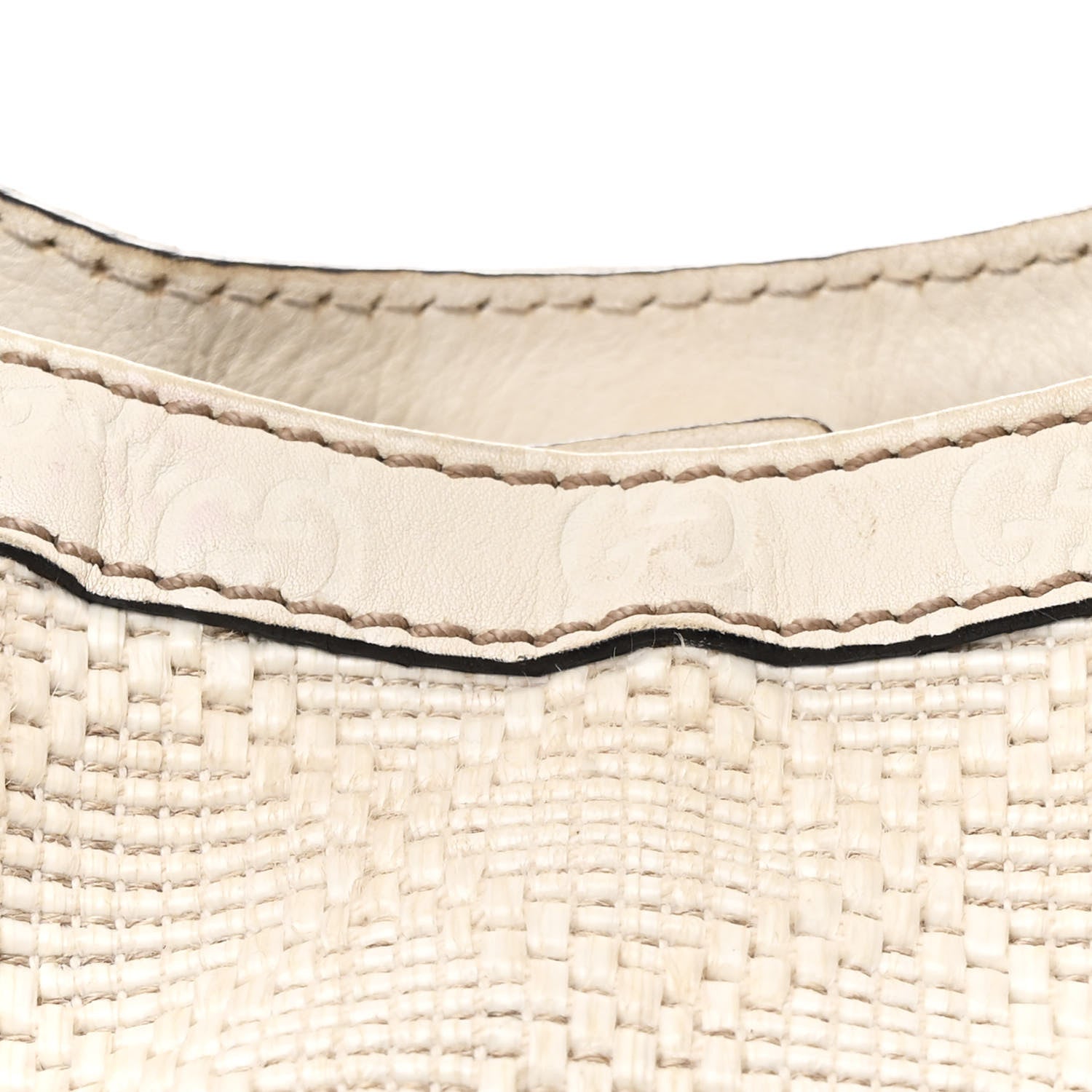 Gucci Woven Raffia Diamante Large Sukey Tote Off White 8 of 12