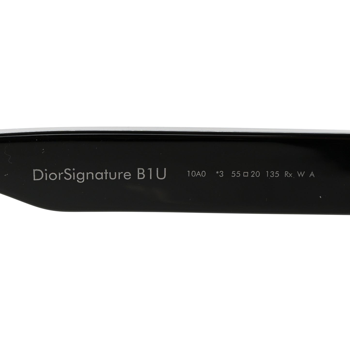 Acetate DiorSignature B1U Butterfly Sunglasses Black