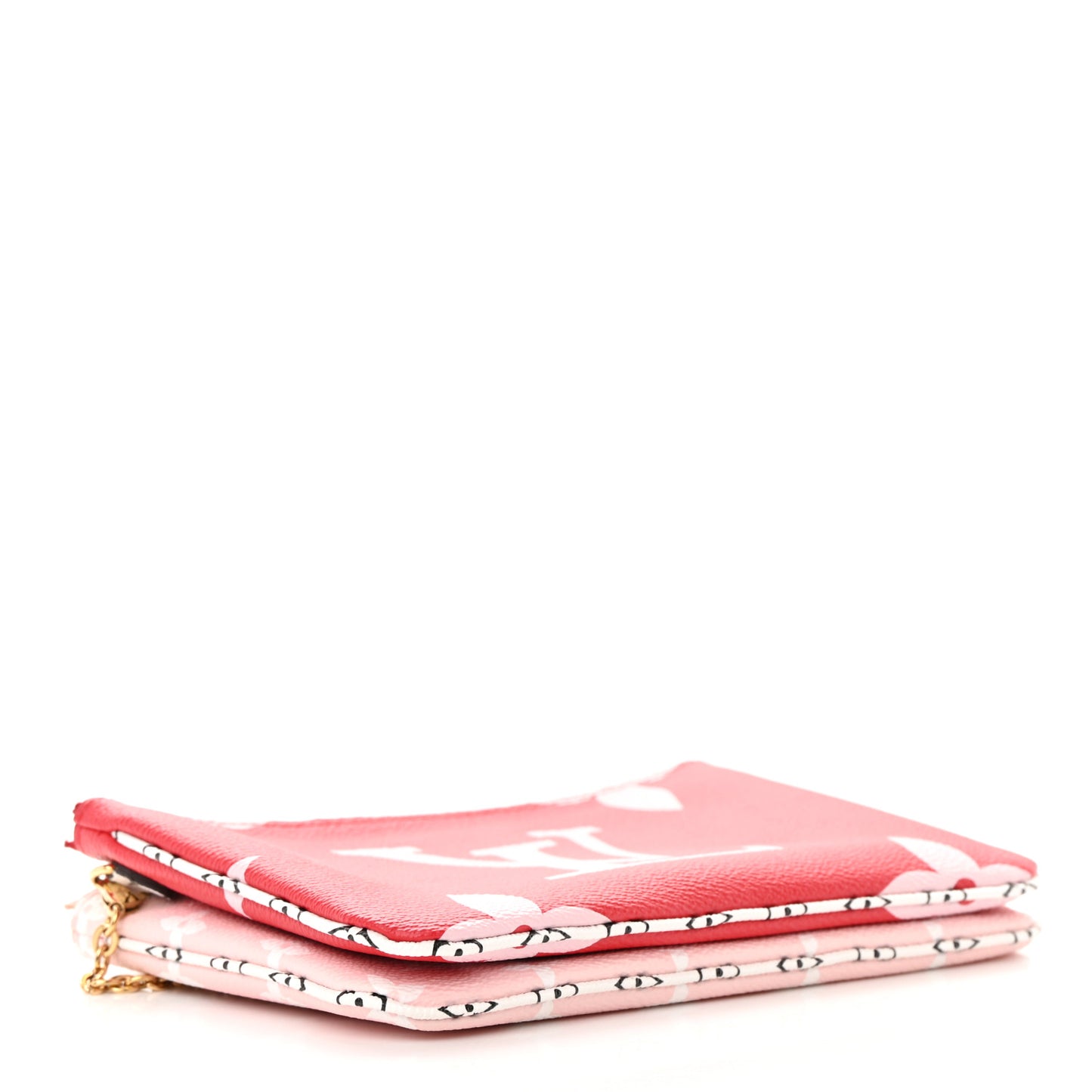 Monogram Giant Double Zip Pochette Rouge