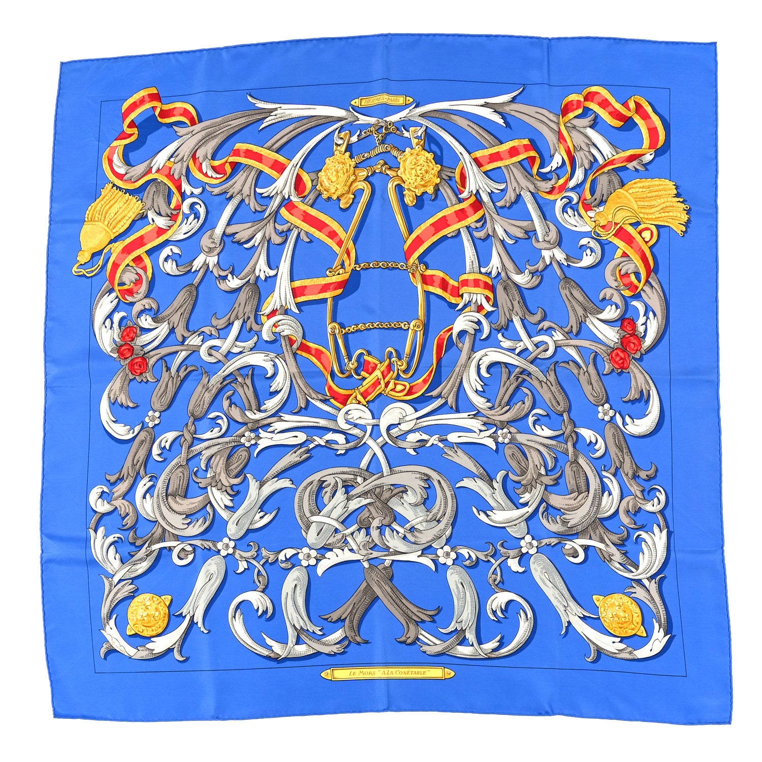 Hermes Silk Le Mors A La Conetable Scarf 90 1745769 – FASHIONPHILE