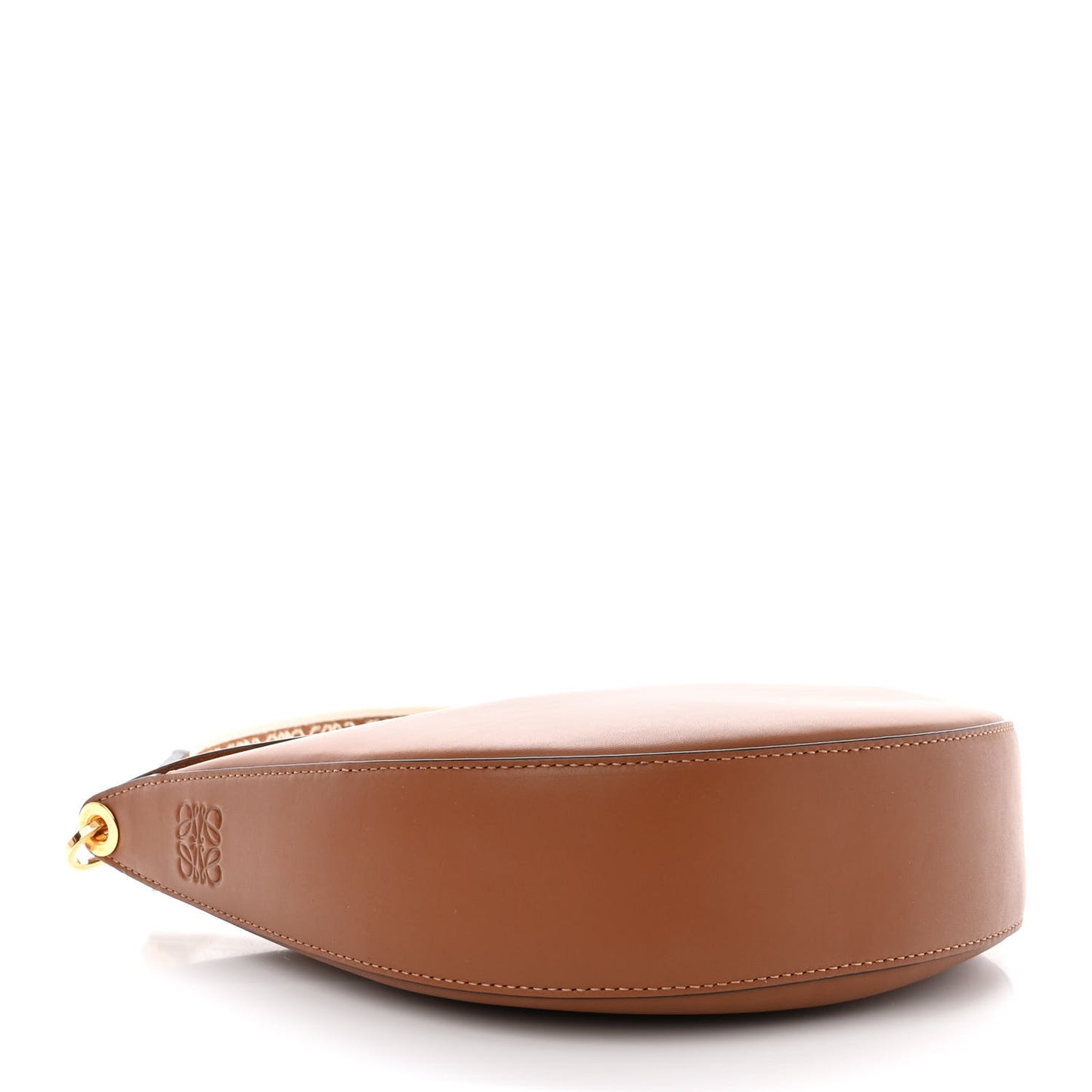 Satin Calfskin Jacquard Luna Bag Pecan