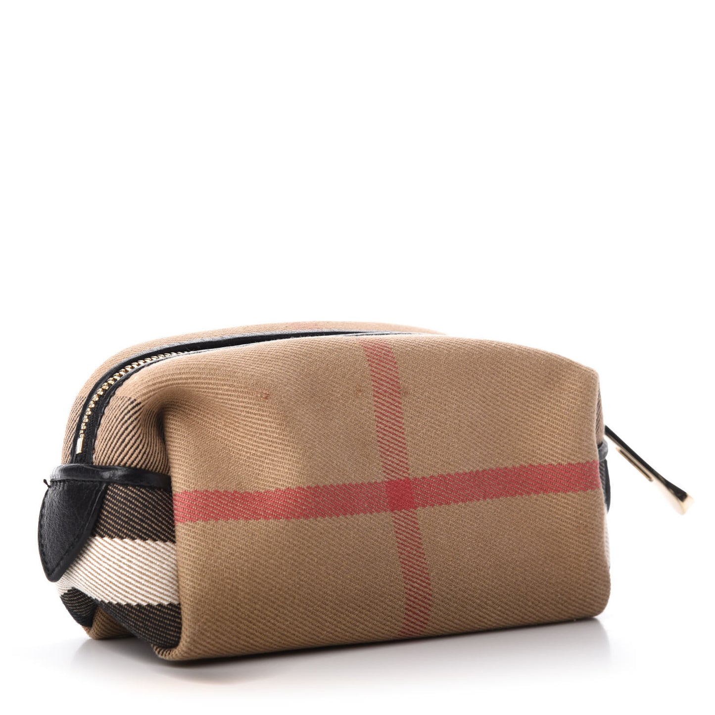 House Check Cosmetic Case Black