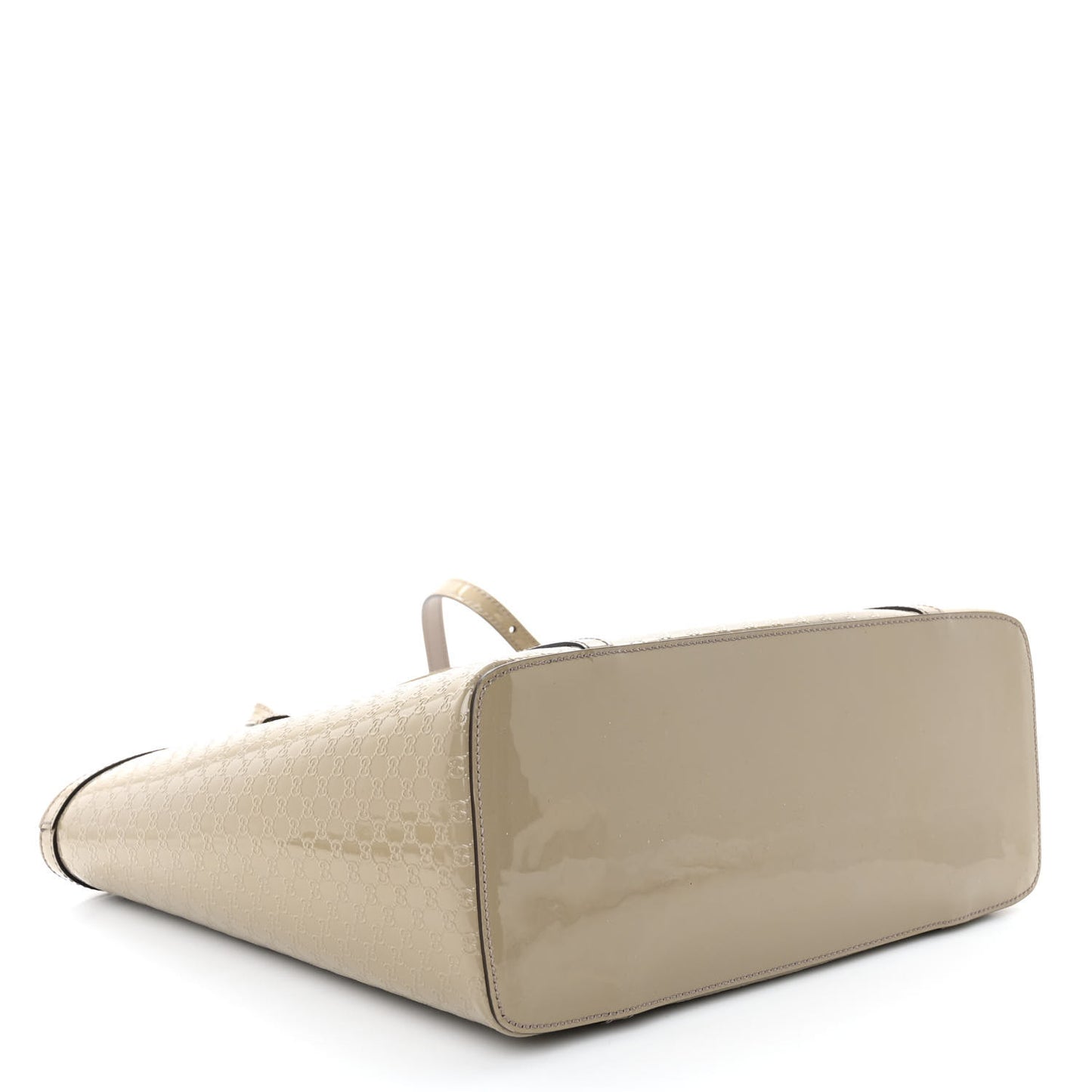 Patent Microguccissima Medium Nice Tote Storm Grey