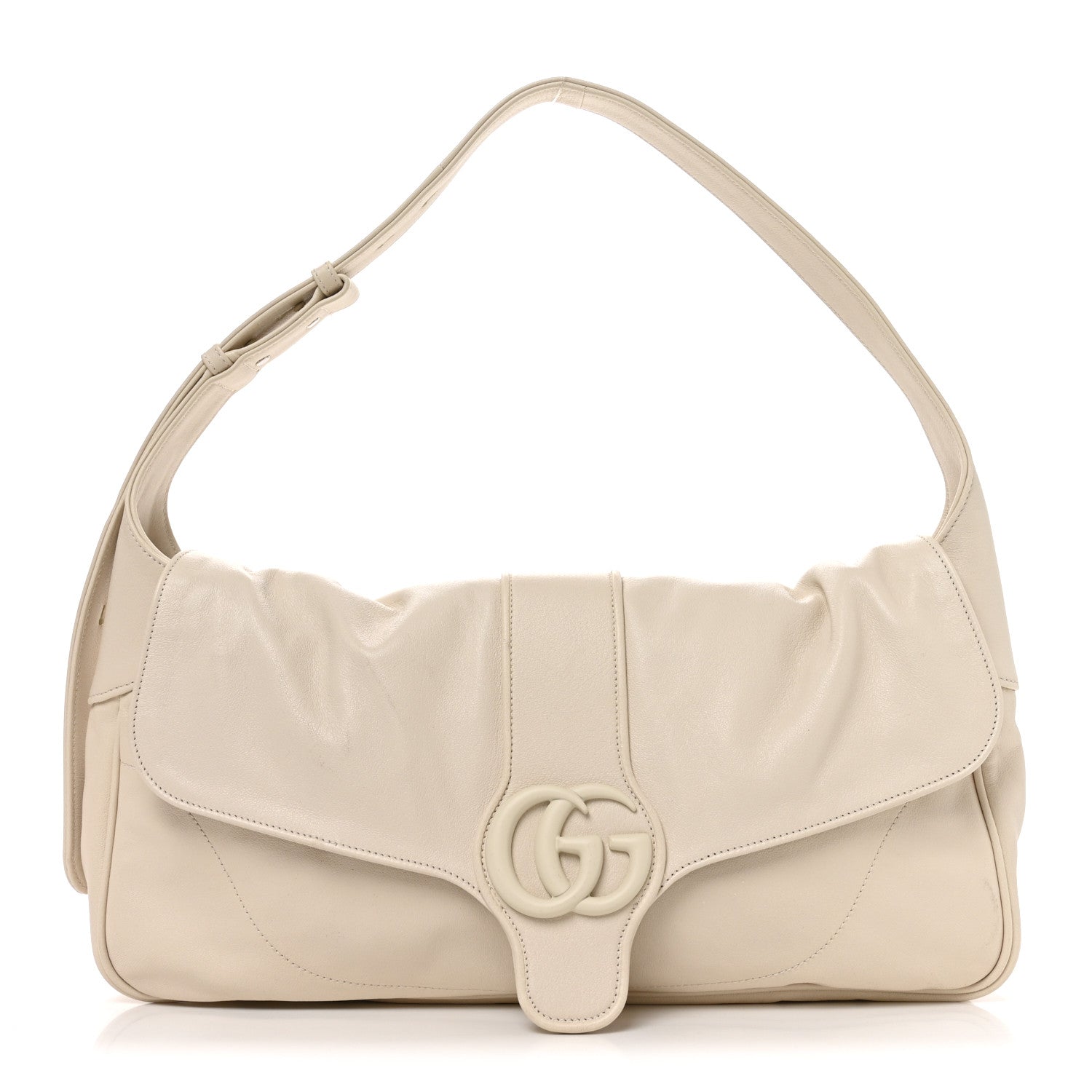 Gucci Goatskin Small GG Monochrome Aphrodite Shoulder Bag Mystic