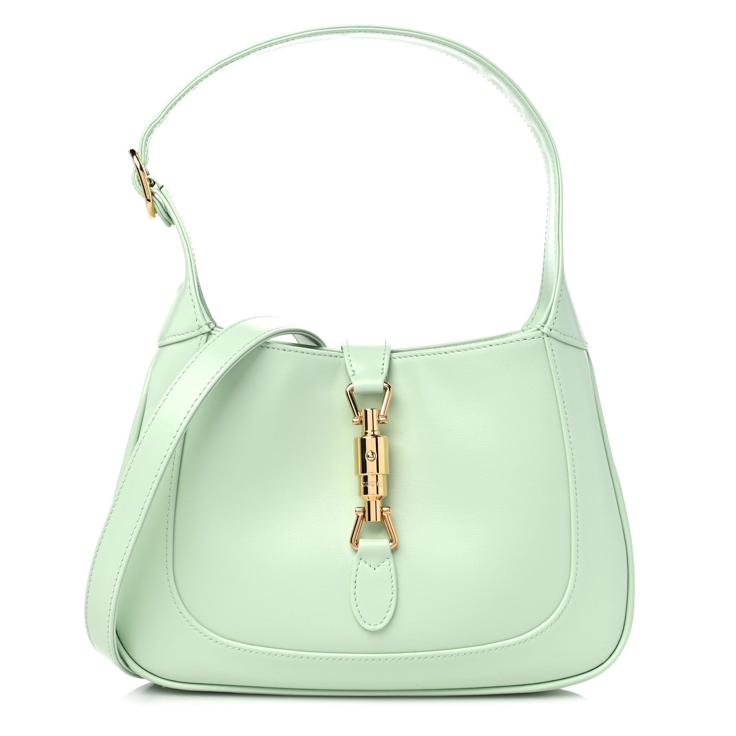 Gucci Boarded Dyana Lux Calfskin Small Jackie 1961 Hobo Tropical Sage 1 of 8