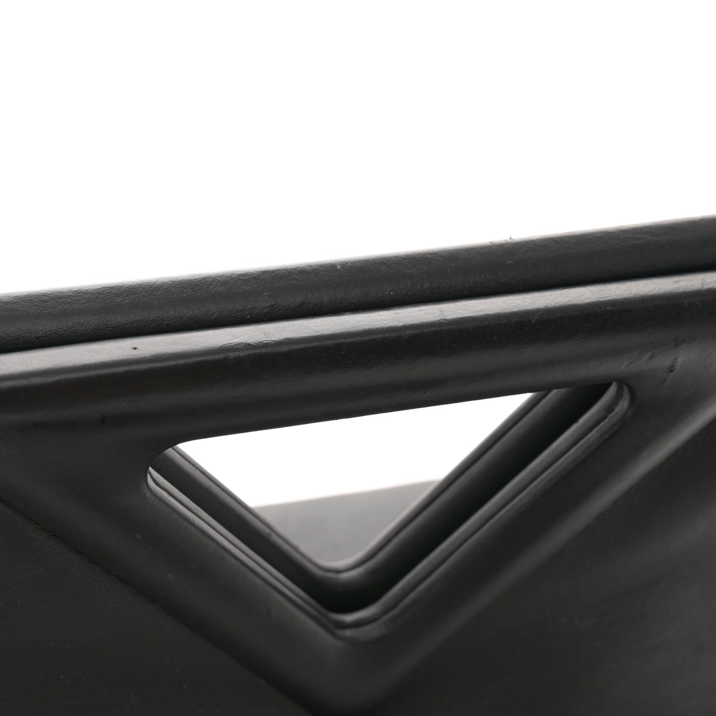 Calfskin Medium The Point Triangle Bag Black