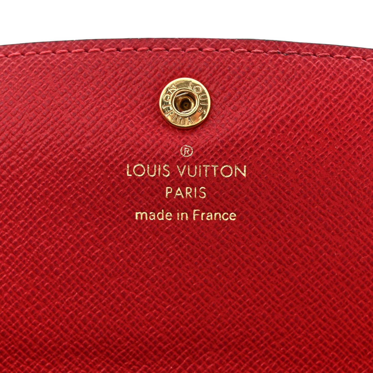 Damier Ebene Emilie Wallet Red