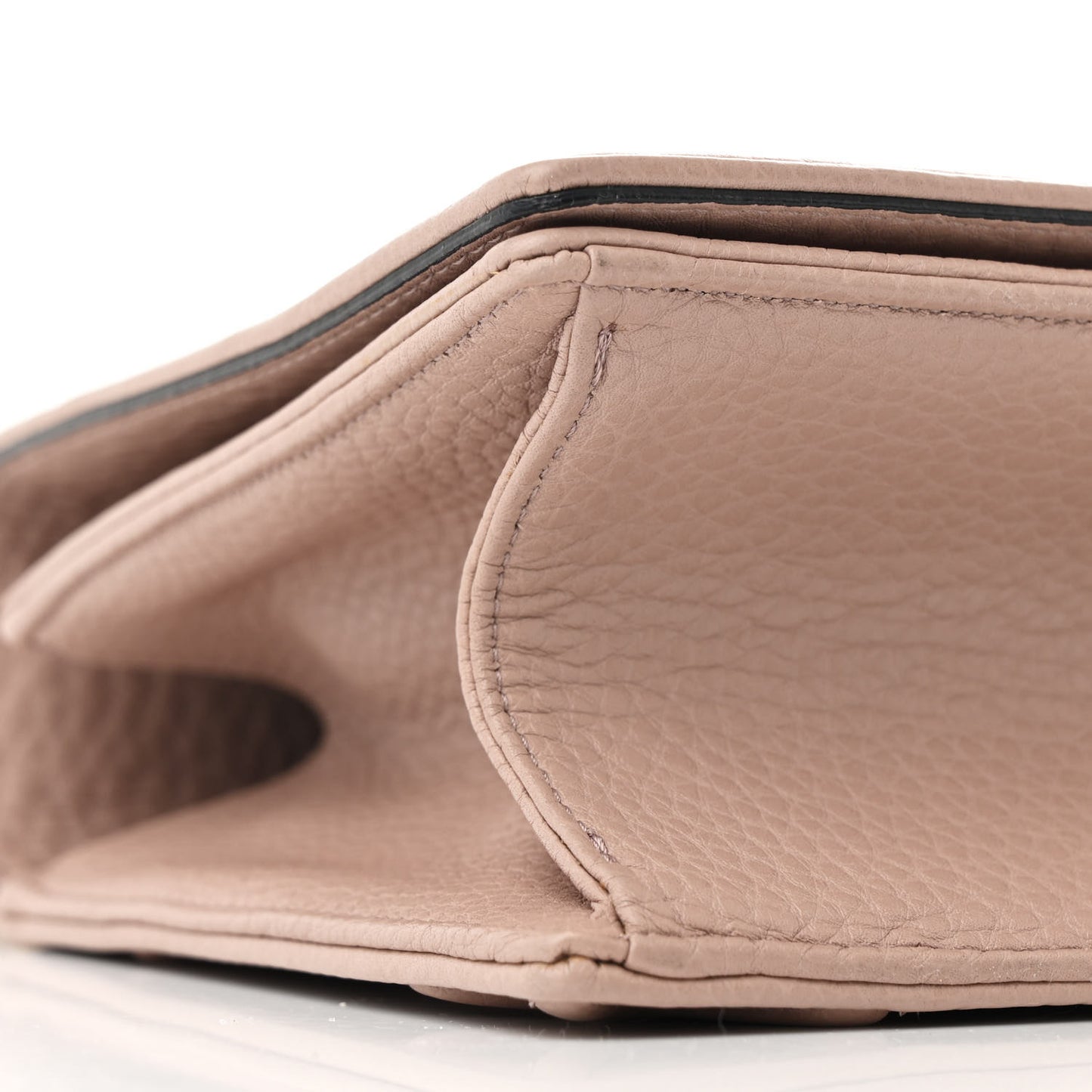 Grained Calfskin Medium Diorama Flap Bag Nude
