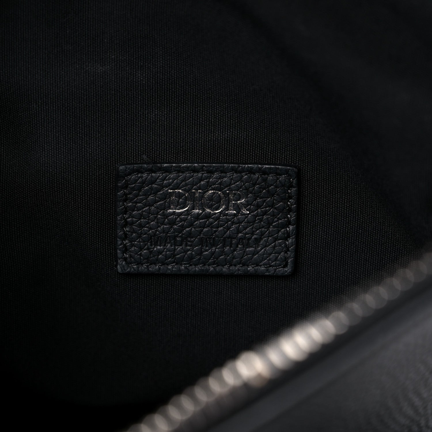 Christian Dior Calfskin Mens Saddle Bag Black 11 of 21