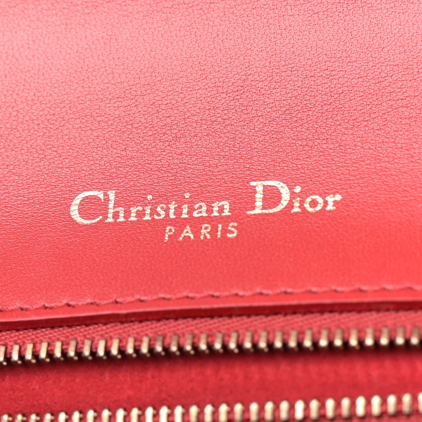 Calfskin Studded Medium Diorama Flap Bag Red