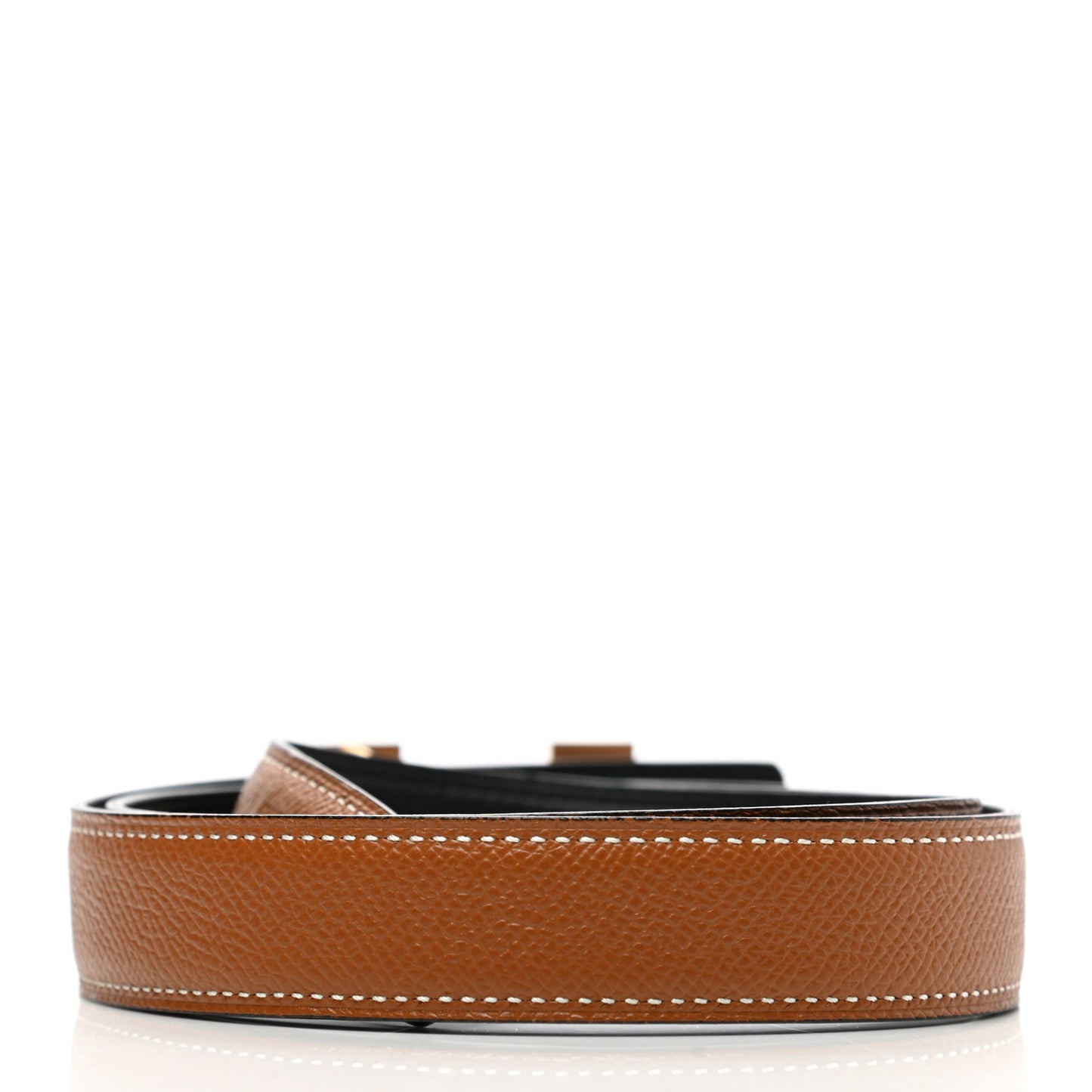 Swift Epsom 24mm Mini Constance H Belt 75 Black Gold
