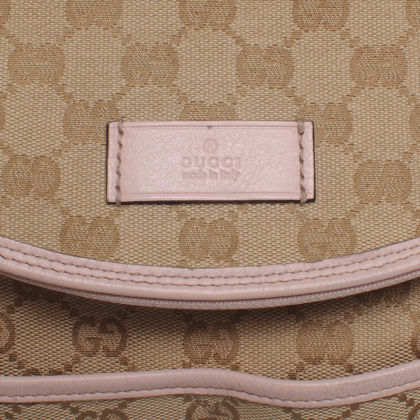 Monogram Diaper Bag Pink