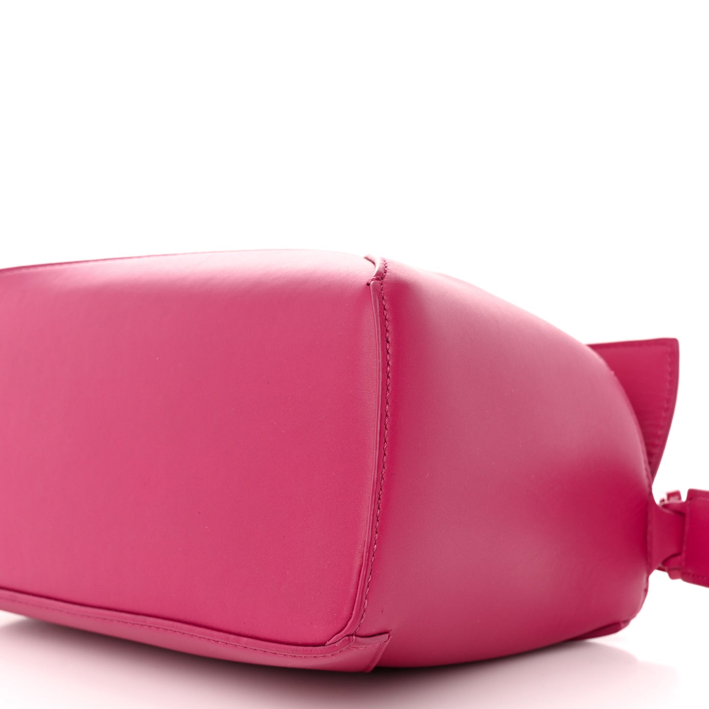 Satin Calfskin Monochrome Small Puzzle Edge Bag Ruby Red Glaze