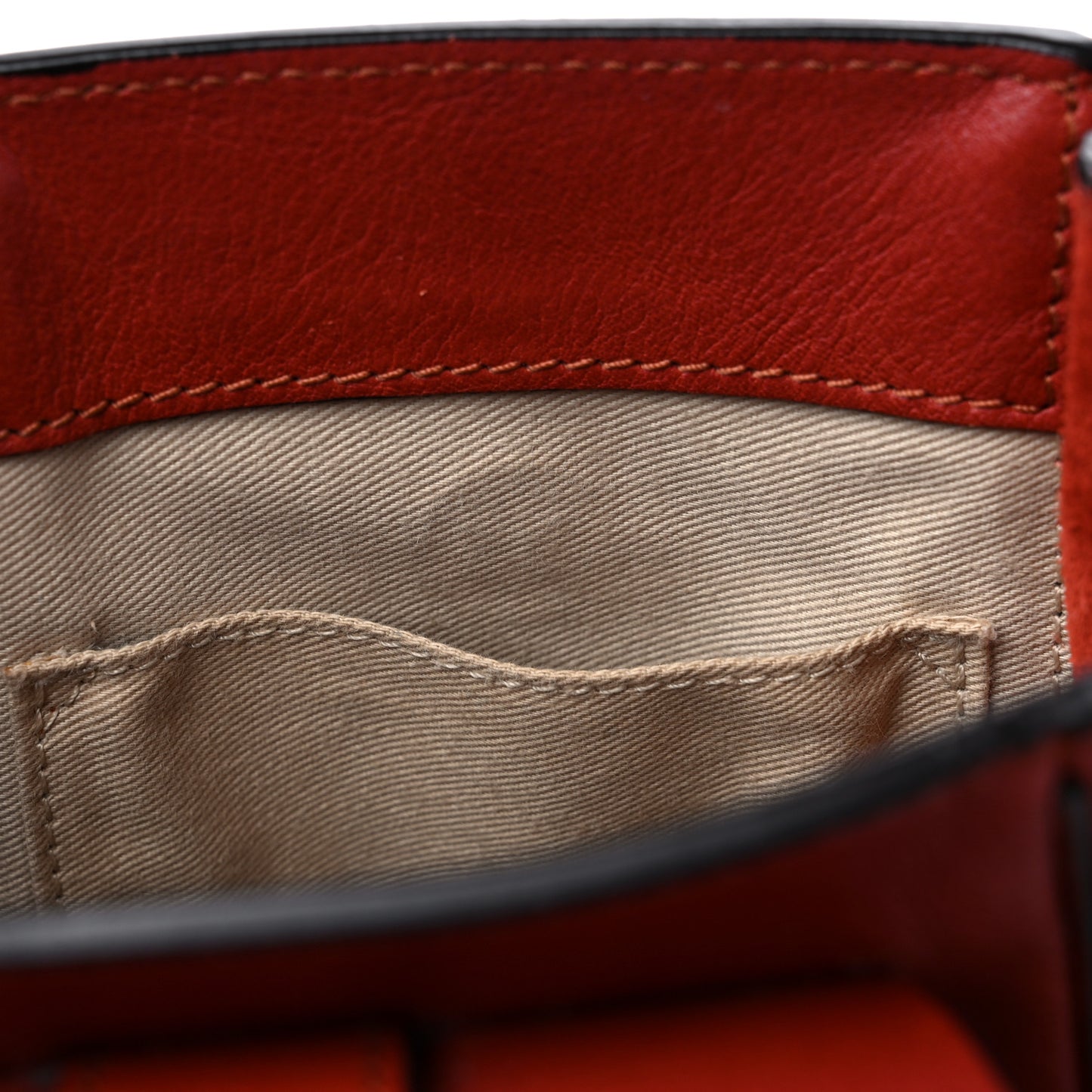 Suede Calfskin Mini Faye Backpack Earthy Red